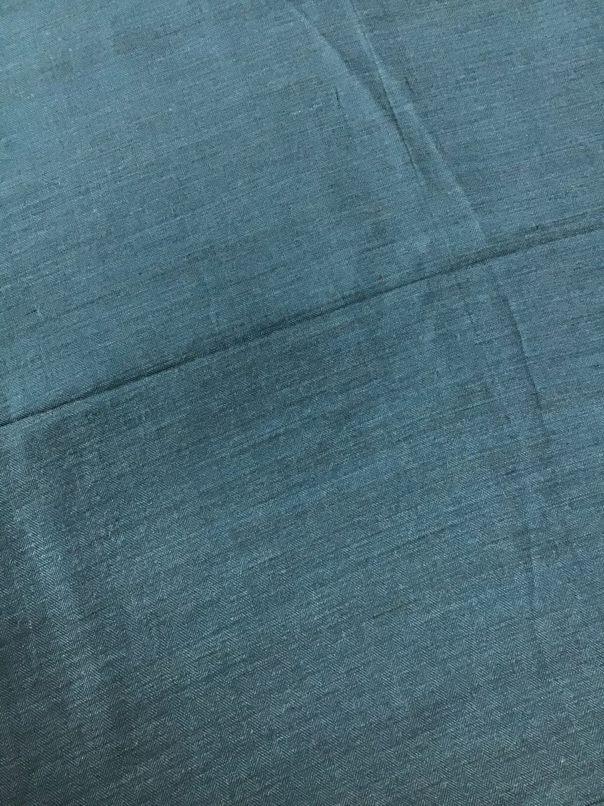 Pure Woollen Basbara Cotton Silk Printed Suit - Blue