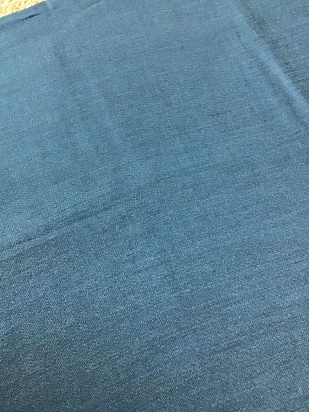 Pure Woollen Basbara Cotton Silk Printed Suit - Blue