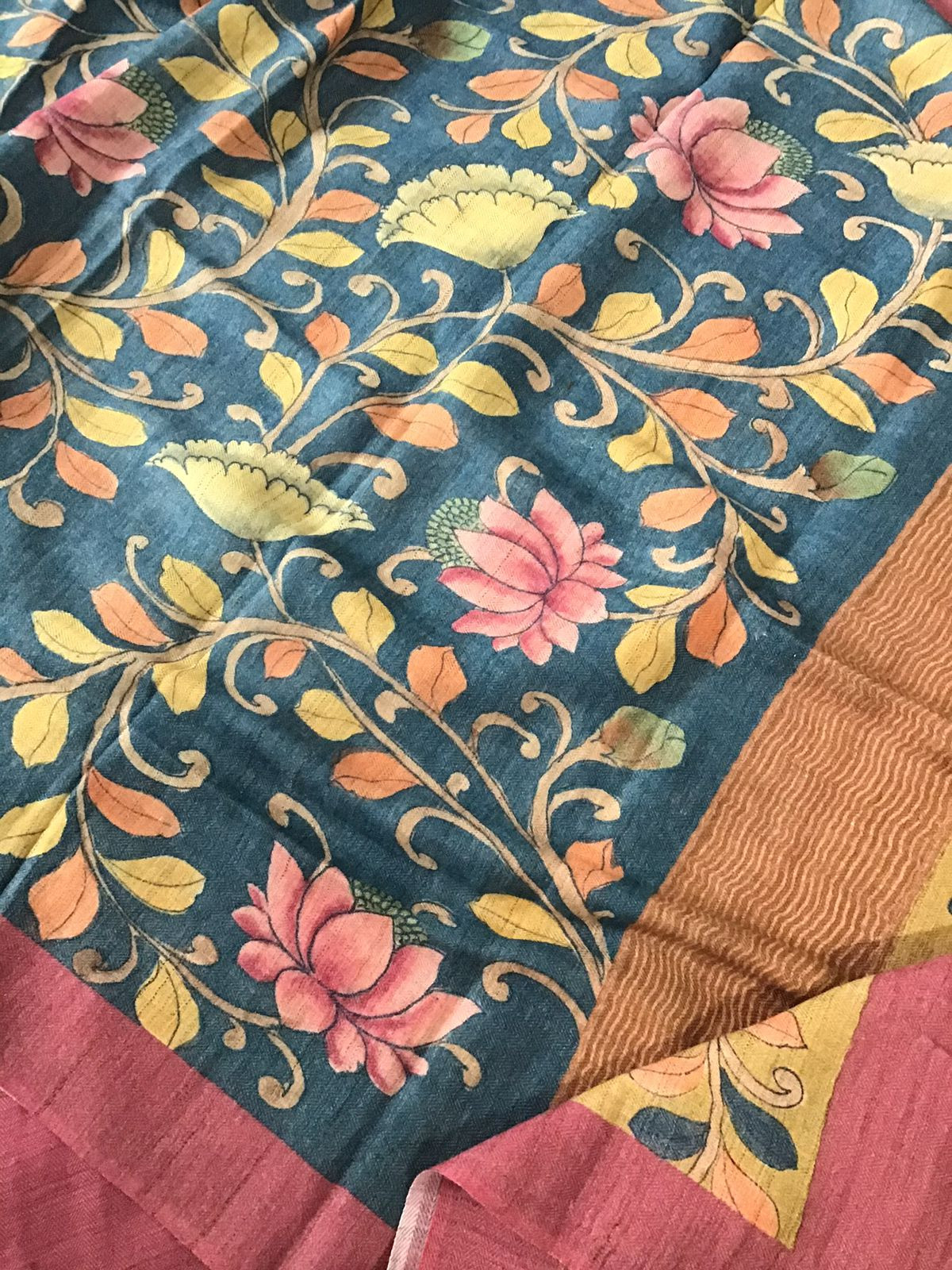 Pure Woollen Basbara Cotton Silk Printed Suit - Pink