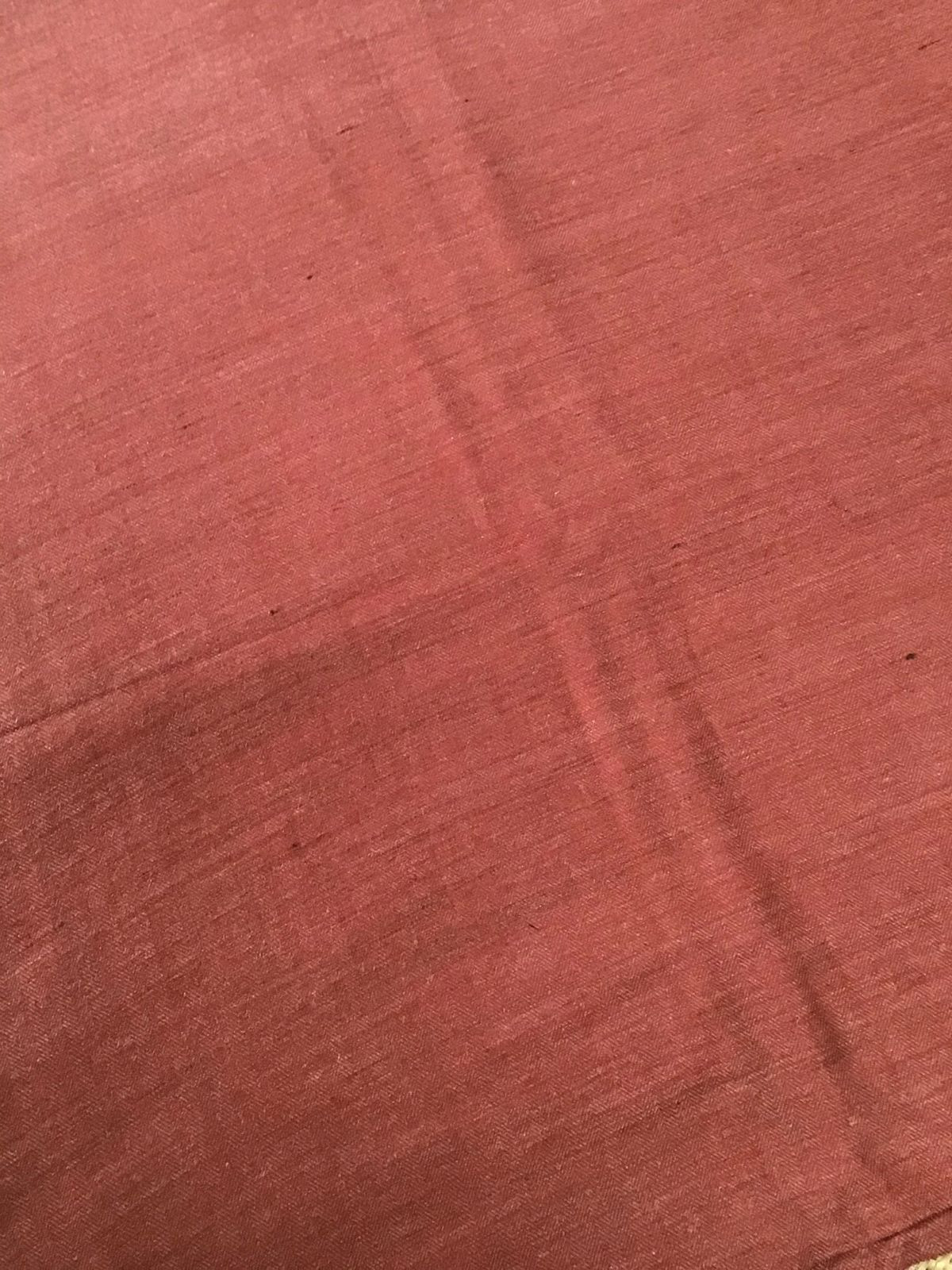 Pure Woollen Basbara Cotton Silk Printed Suit - Brick Red