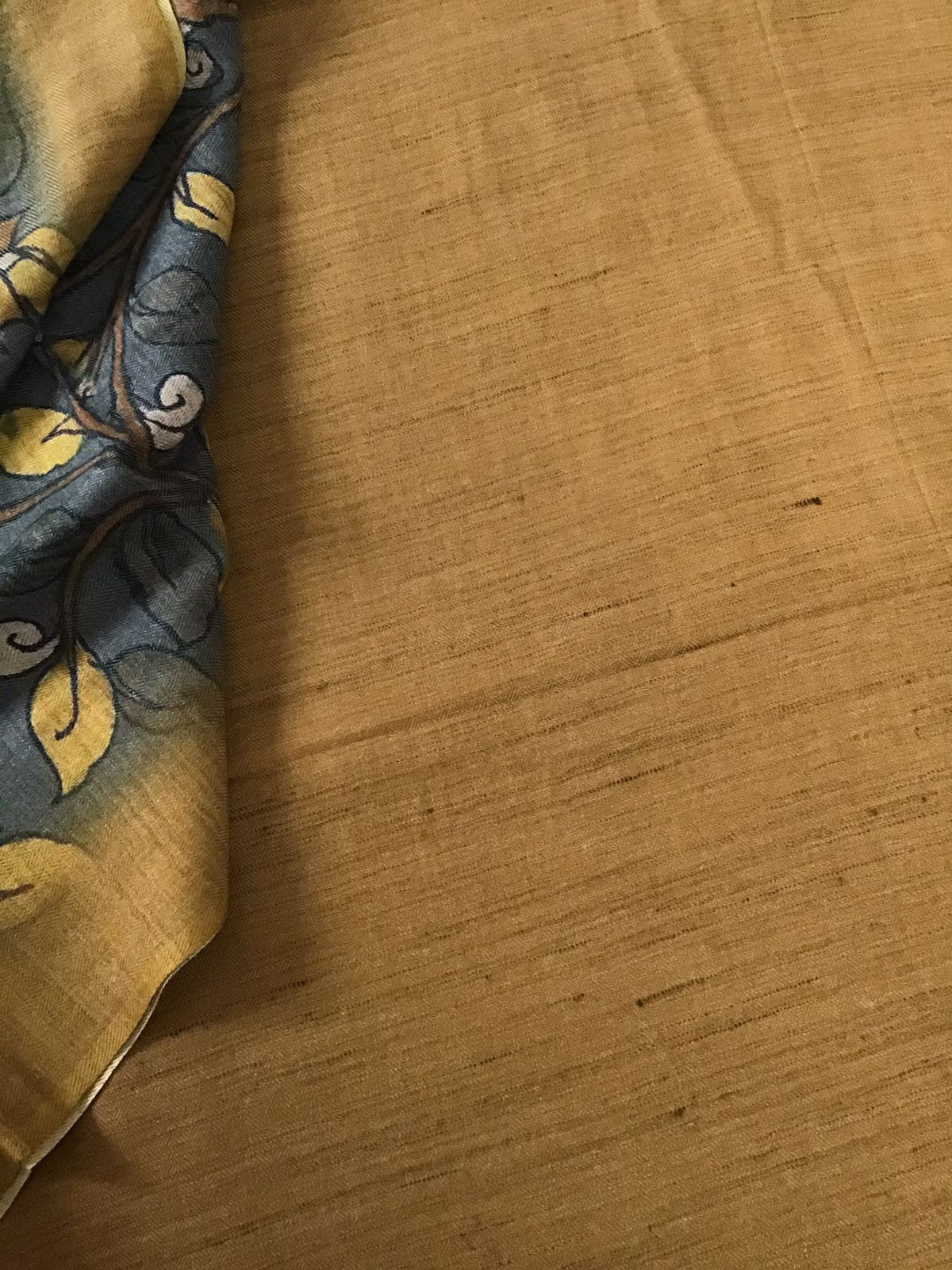 Pure Woollen Basbara Cotton Silk Printed Suit - Yellow