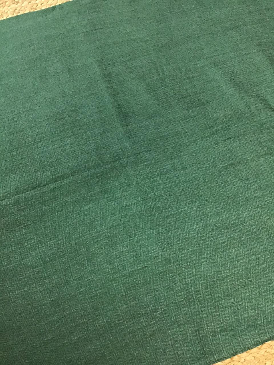 Pure Woollen Basbara Cotton Silk Printed Suit - Green