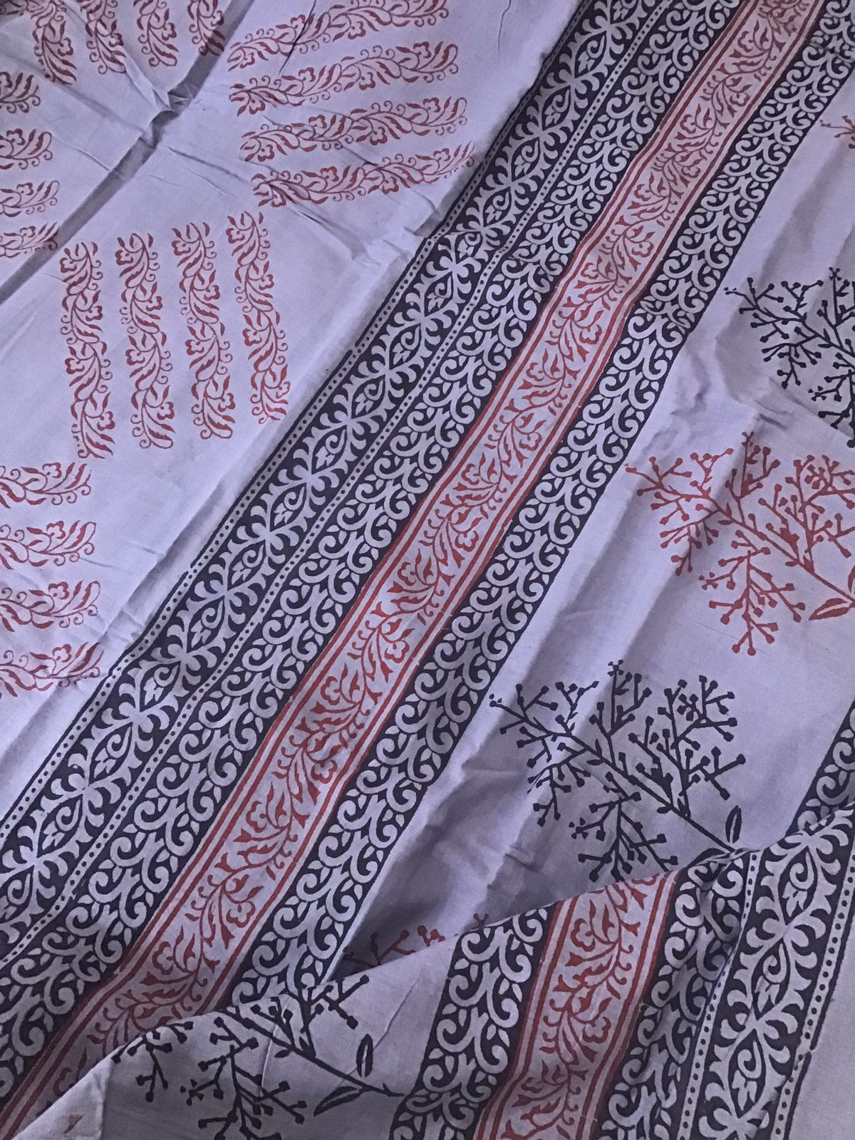 Pure Cotton Bagh Printed Embroidered Suit - Purple