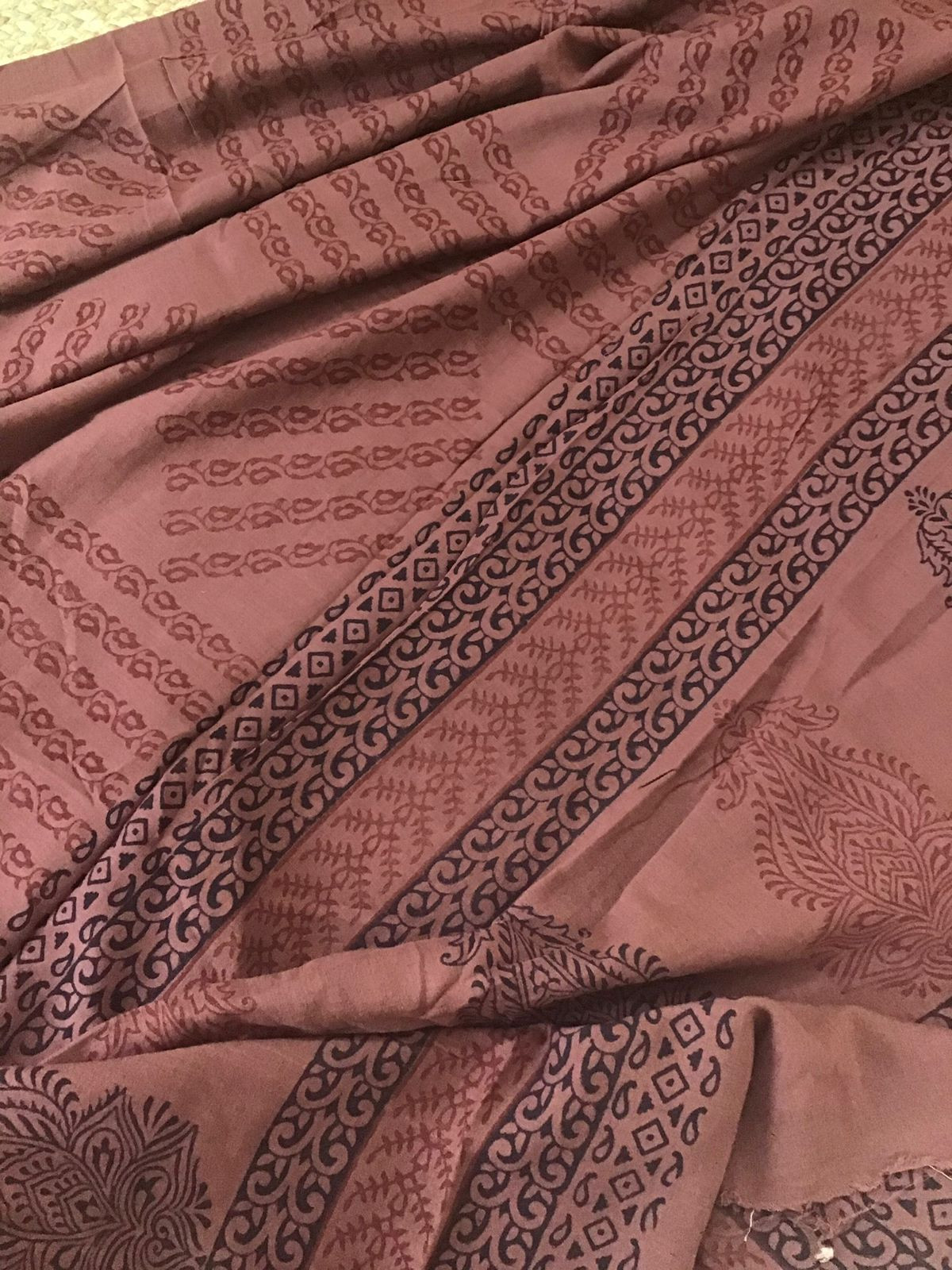 Pure Cotton Bagh Printed Embroidered Suit - Brown