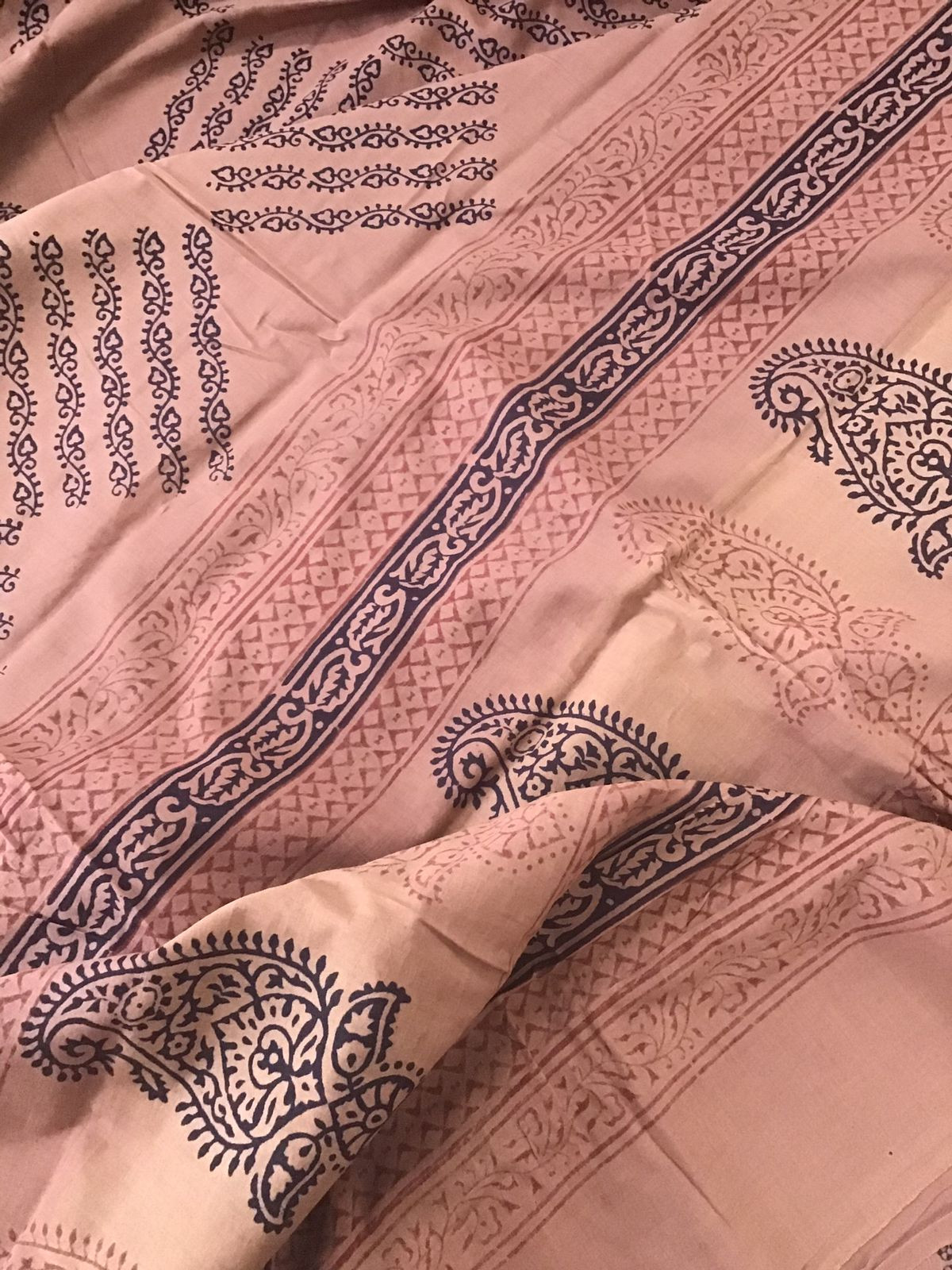 Pure Cotton Bagh Printed Embroidered Suit - Brown