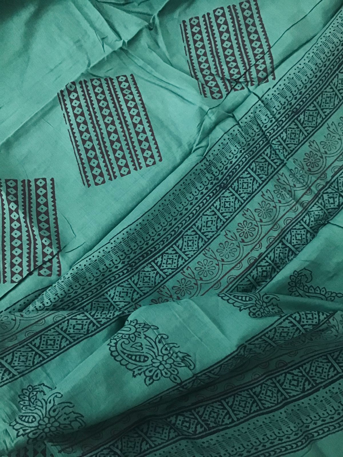Pure Cotton Bagh Printed Embroidered Suit - Green