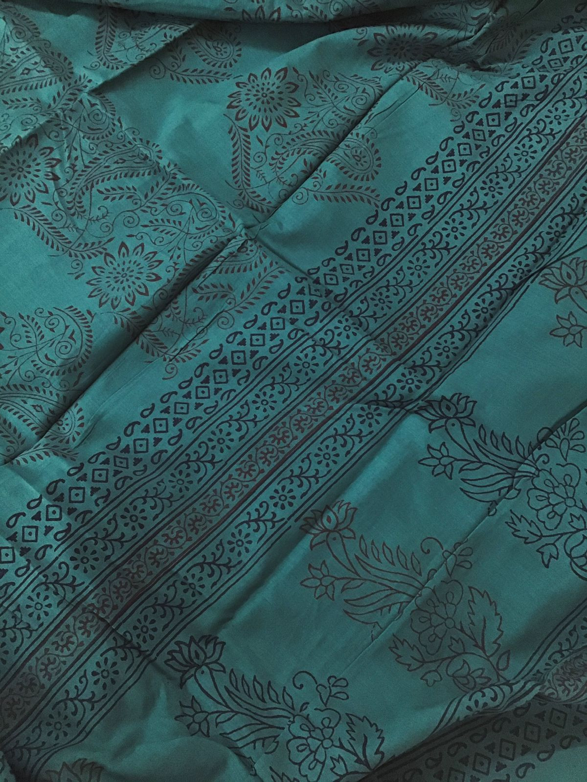 Pure Cotton Bagh Printed Embroidered Suit - Green