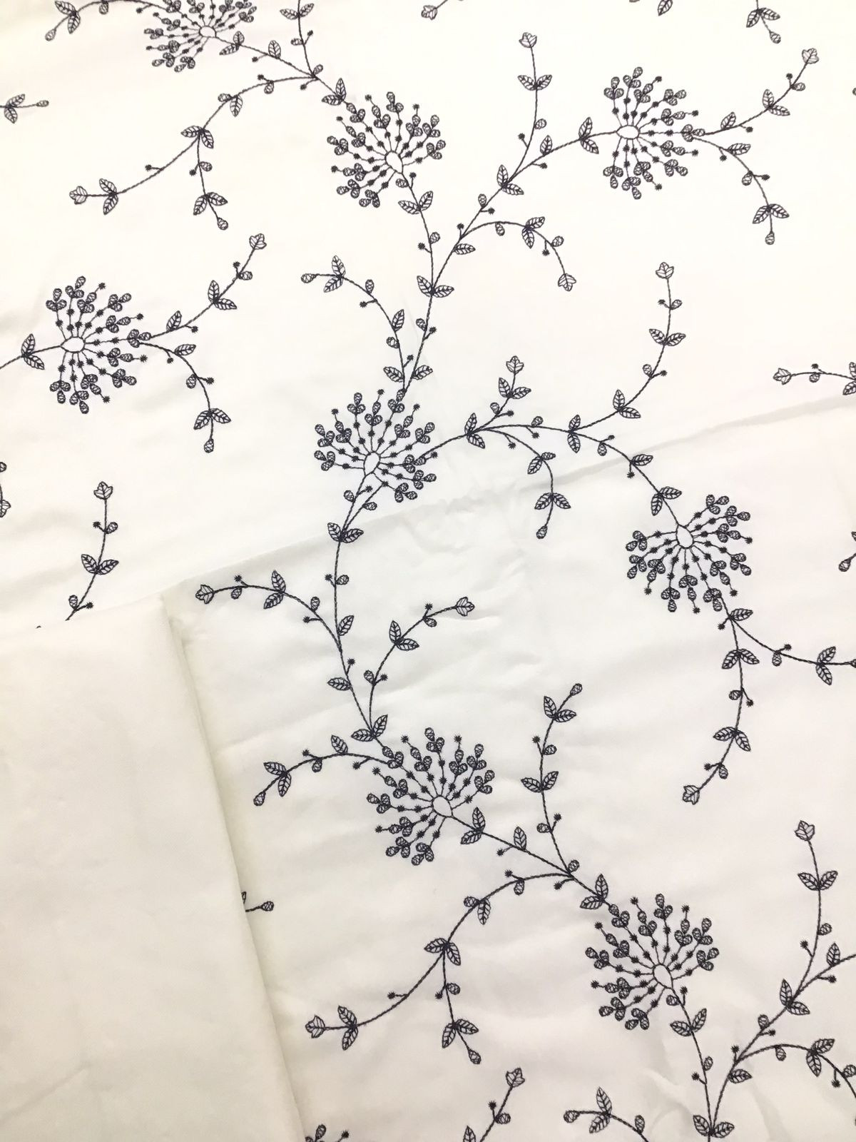 Soft Woollen Slub Silk Embroidered Suit - Off White