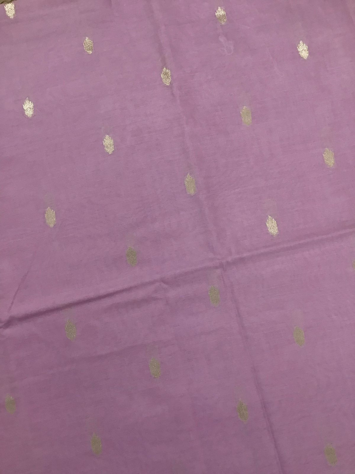 Pure Chanderi Silk Banarasi Weaved Suit - Purple