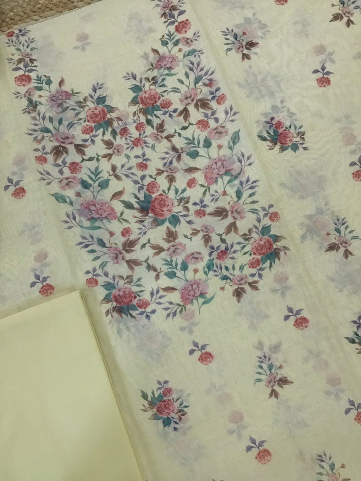 Pure Chanderi Digital Printed Suit - Yellow