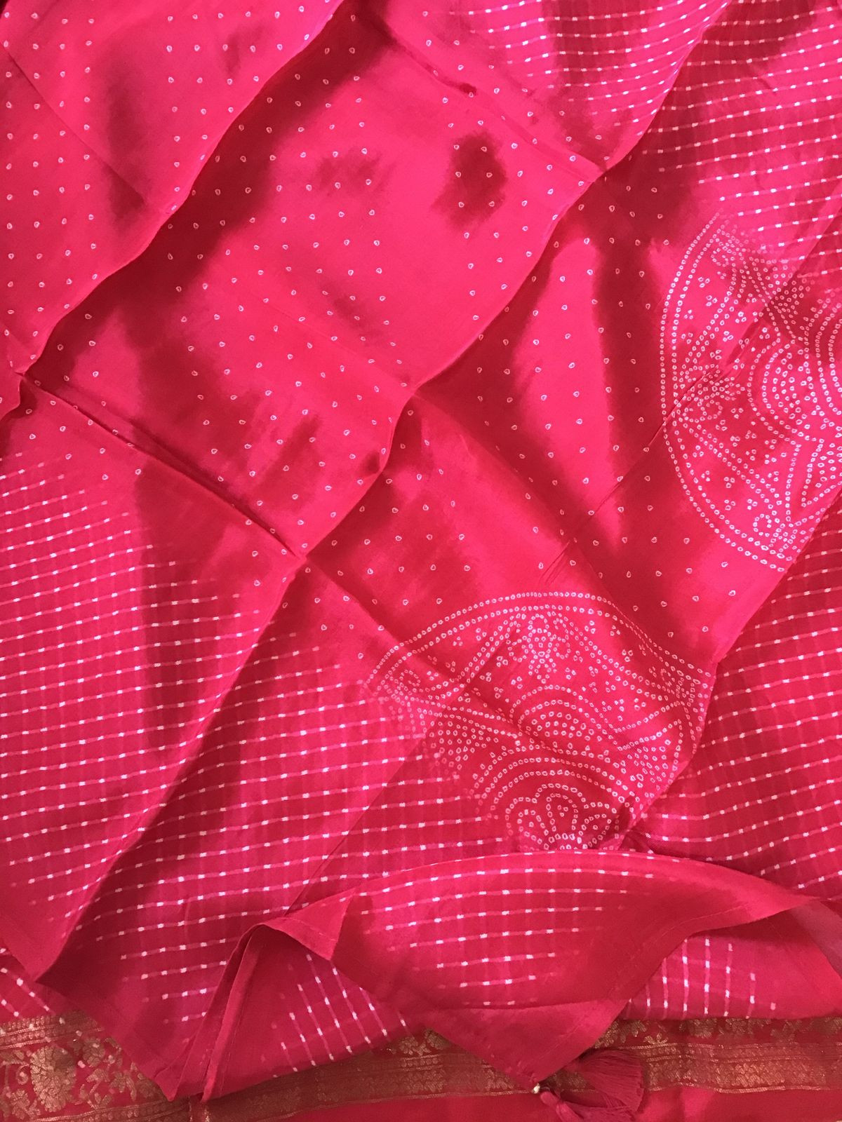 Pure Upada Silk Printed Banarasi Weaved Suit - Pink