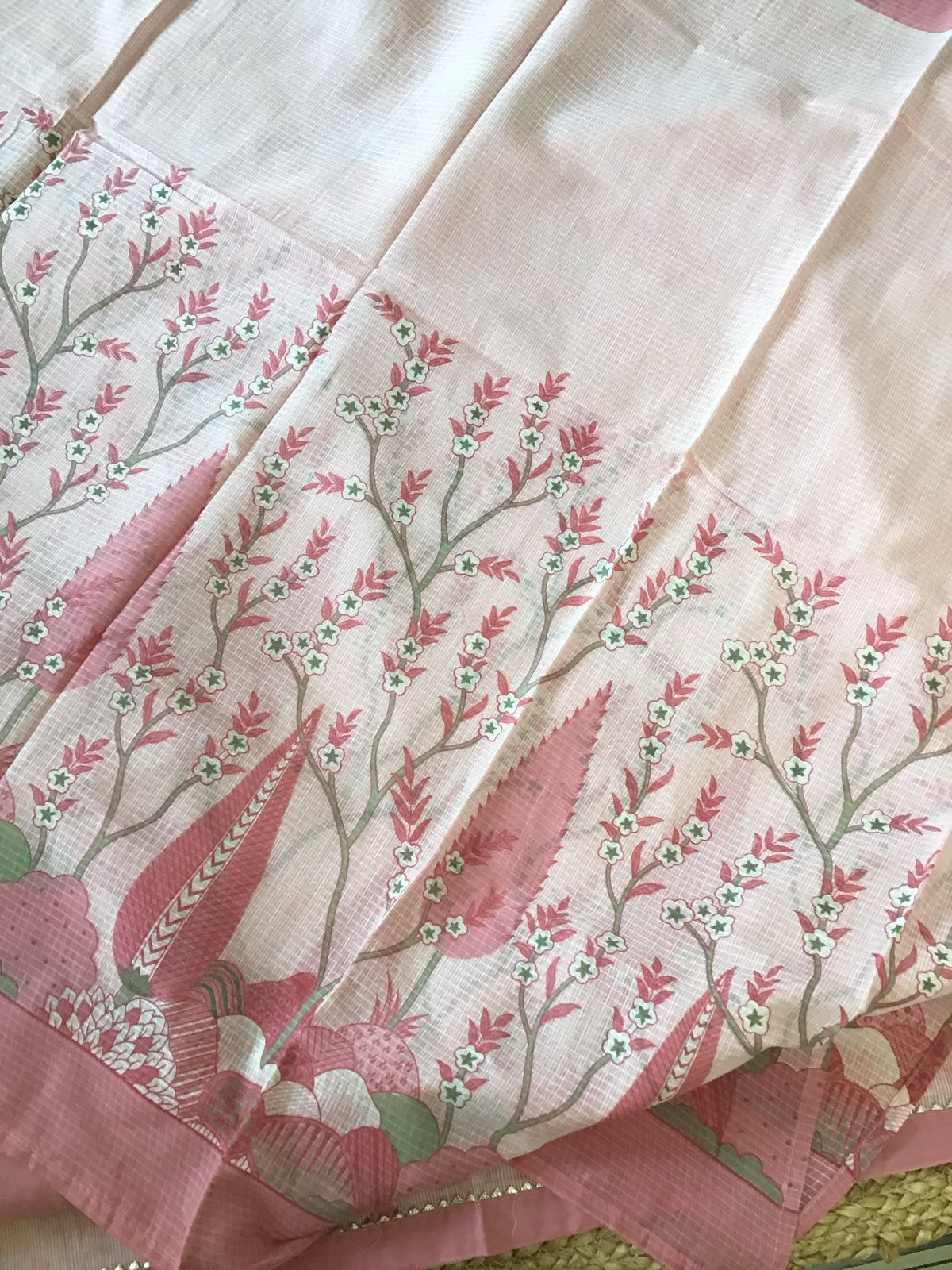 Pure Cotton Printed Embroidered Suit - Pink