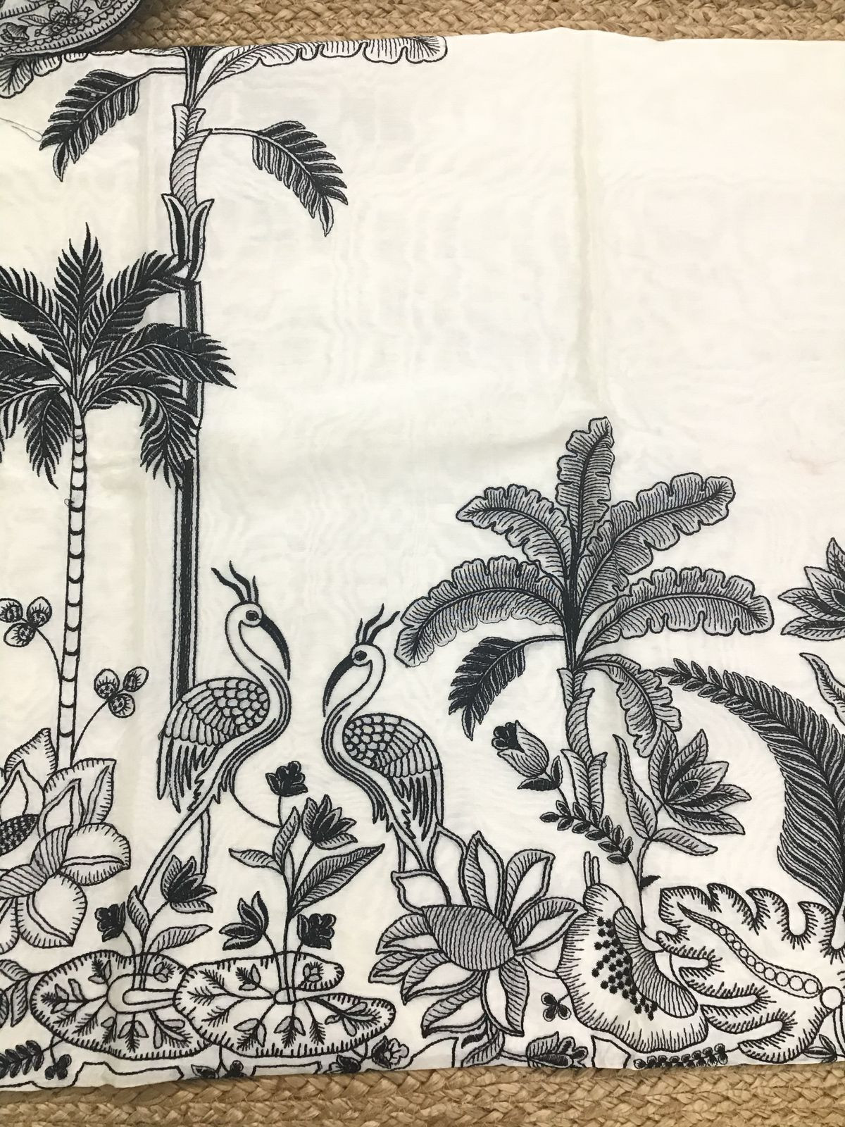 Pure Chanderi Embroidered Suit - Off White