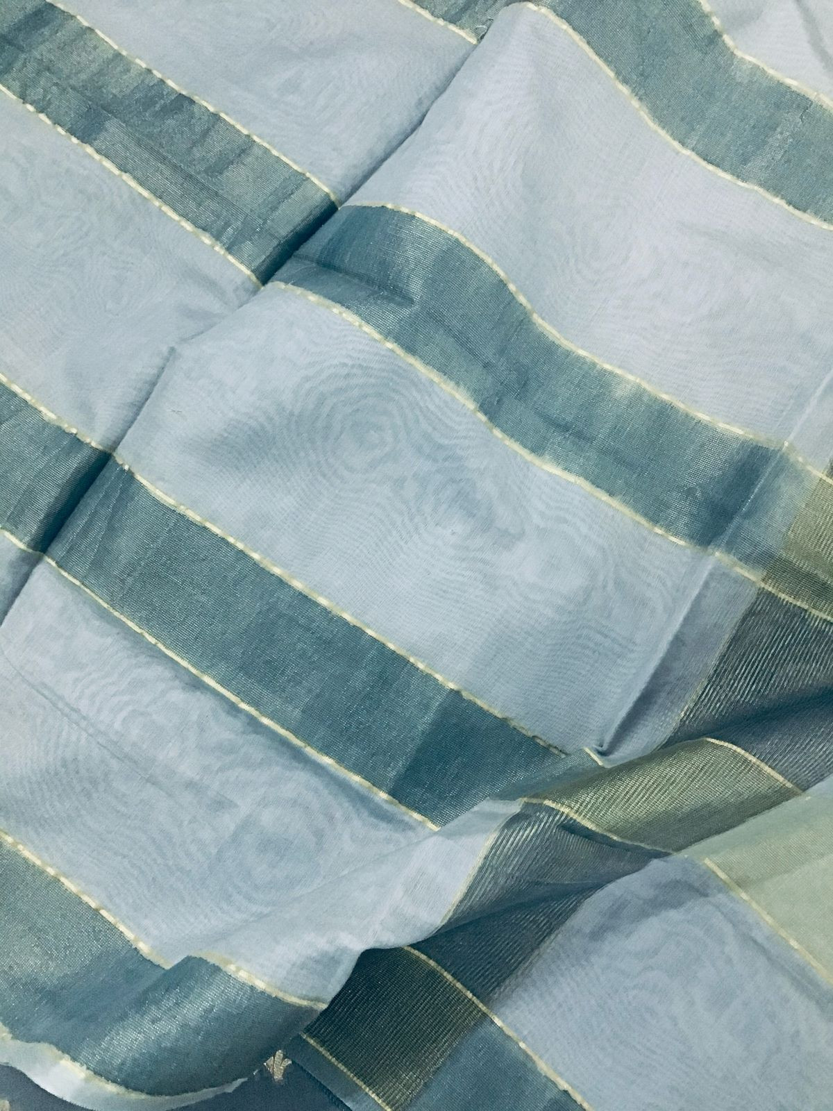 Soft Chanderi Banarasi Weaved Suit - Grey