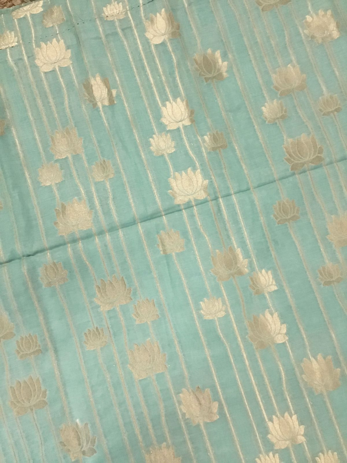 Soft Chanderi Banarasi Weaved Suit - Green