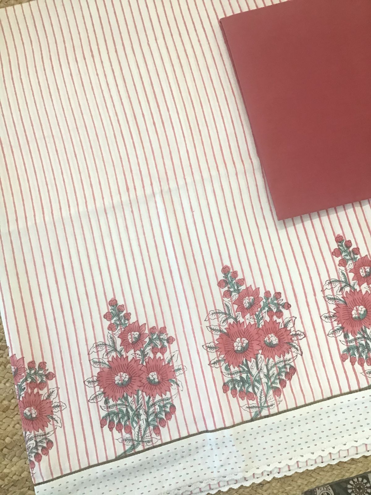 Pure Slub Cotton Printed Embroidered Border Suit - Offwhite