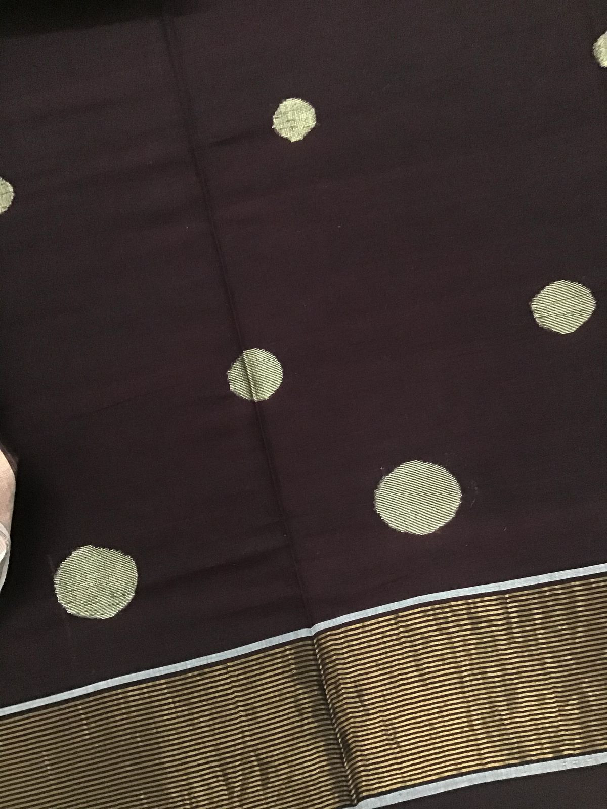 Pure Handloom Cotton Self Weaved Kurta Dupatta Set - Brown