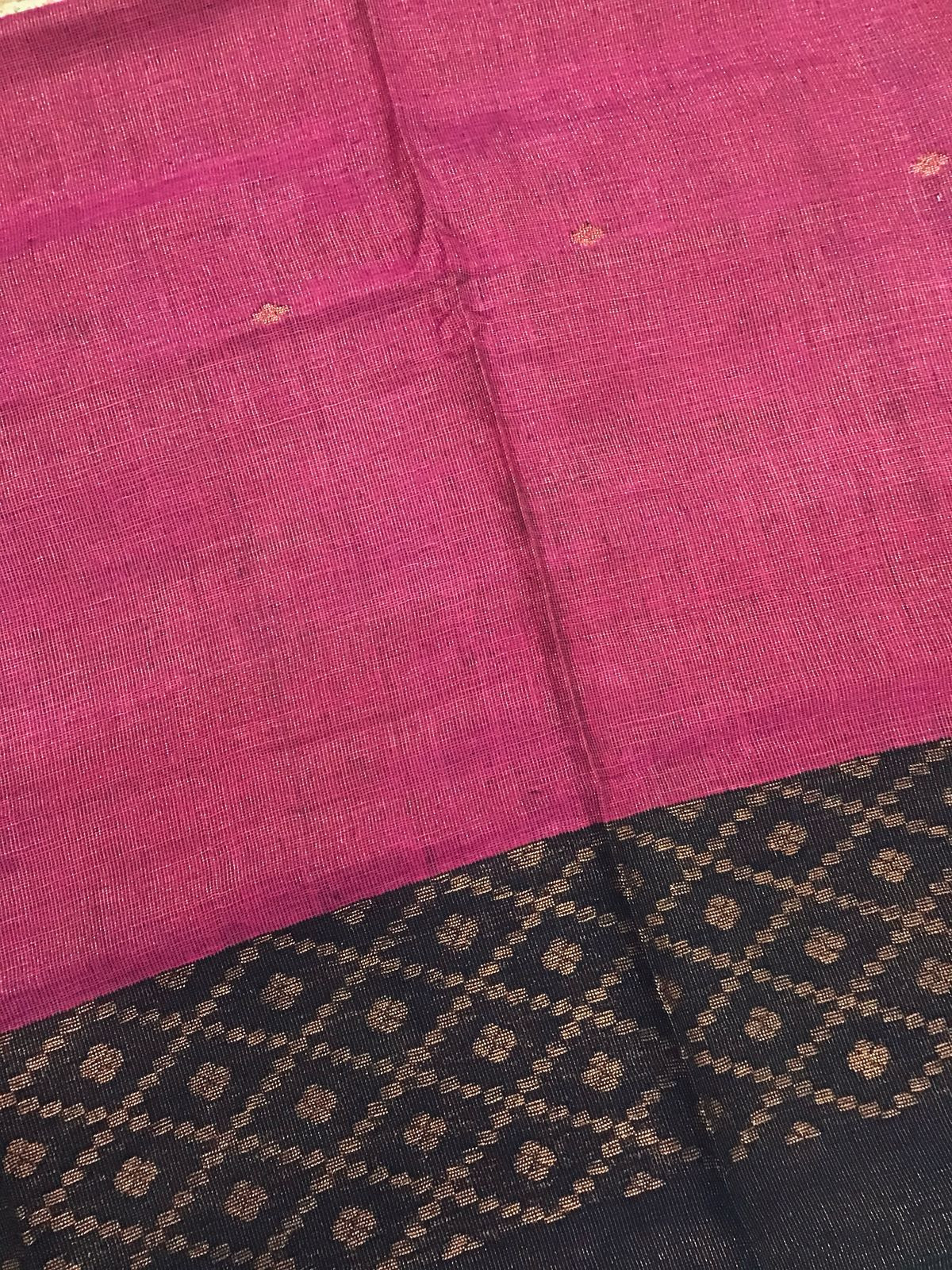 Pure Linen Tissue Self Weaved Kurta Dupatta Set - Pink