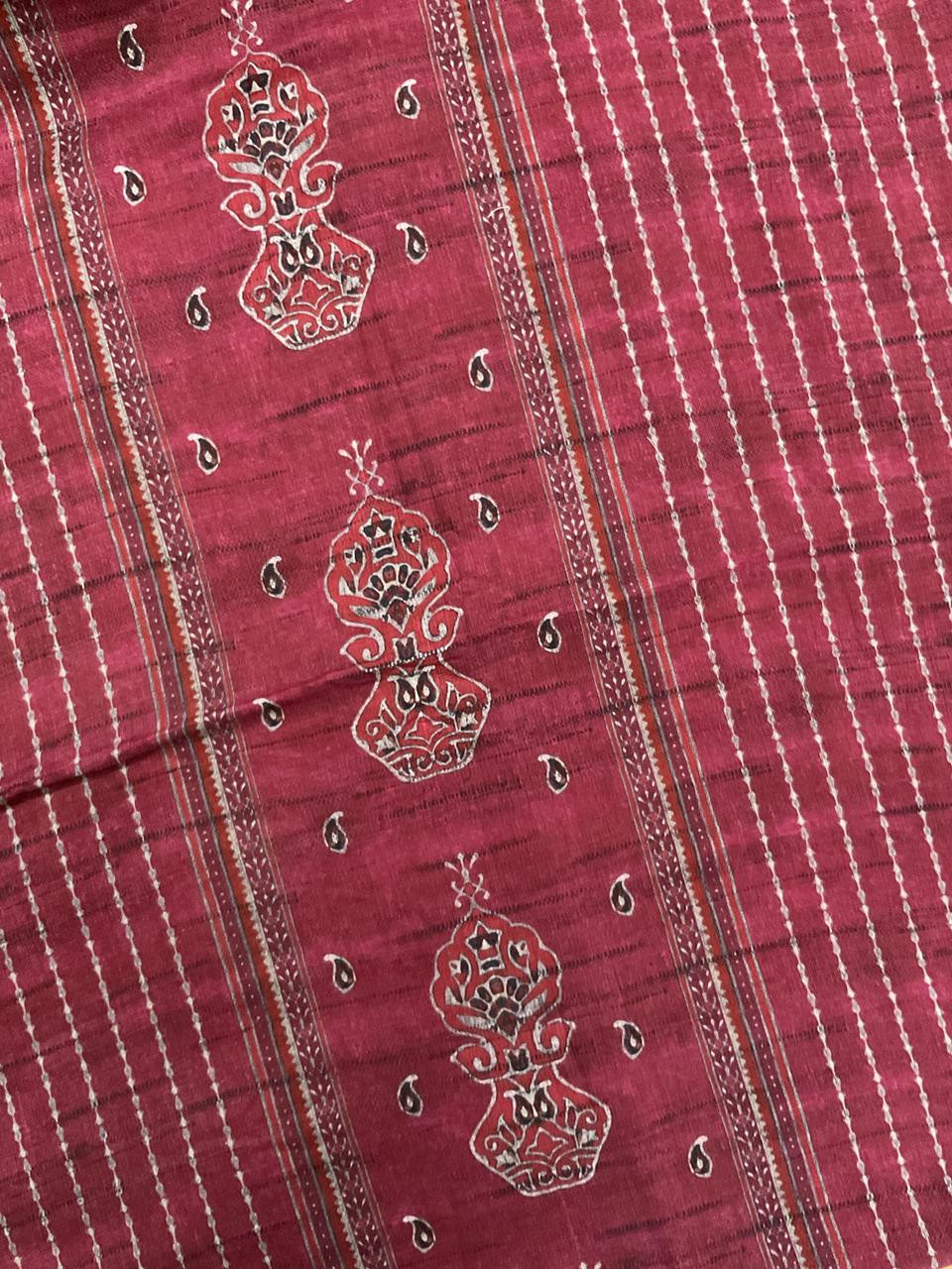 Pure Lawn Cotton Printed Suit - Maroonish Wine