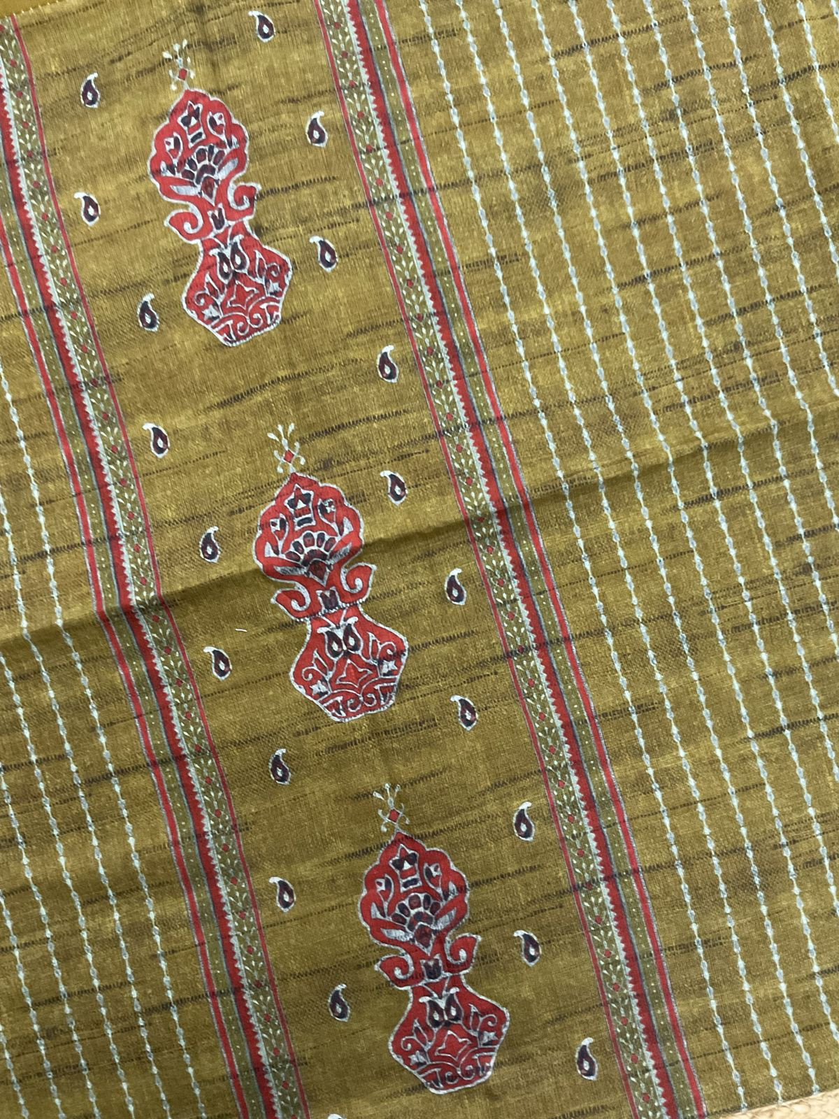 Pure Lawn Cotton Printed Suit - Yellowish Green