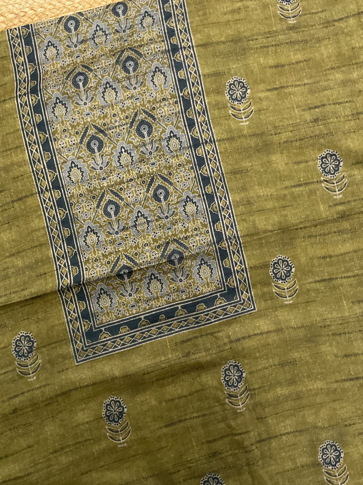 Pure Lawn Cotton Printed Suit - Yellowish Green