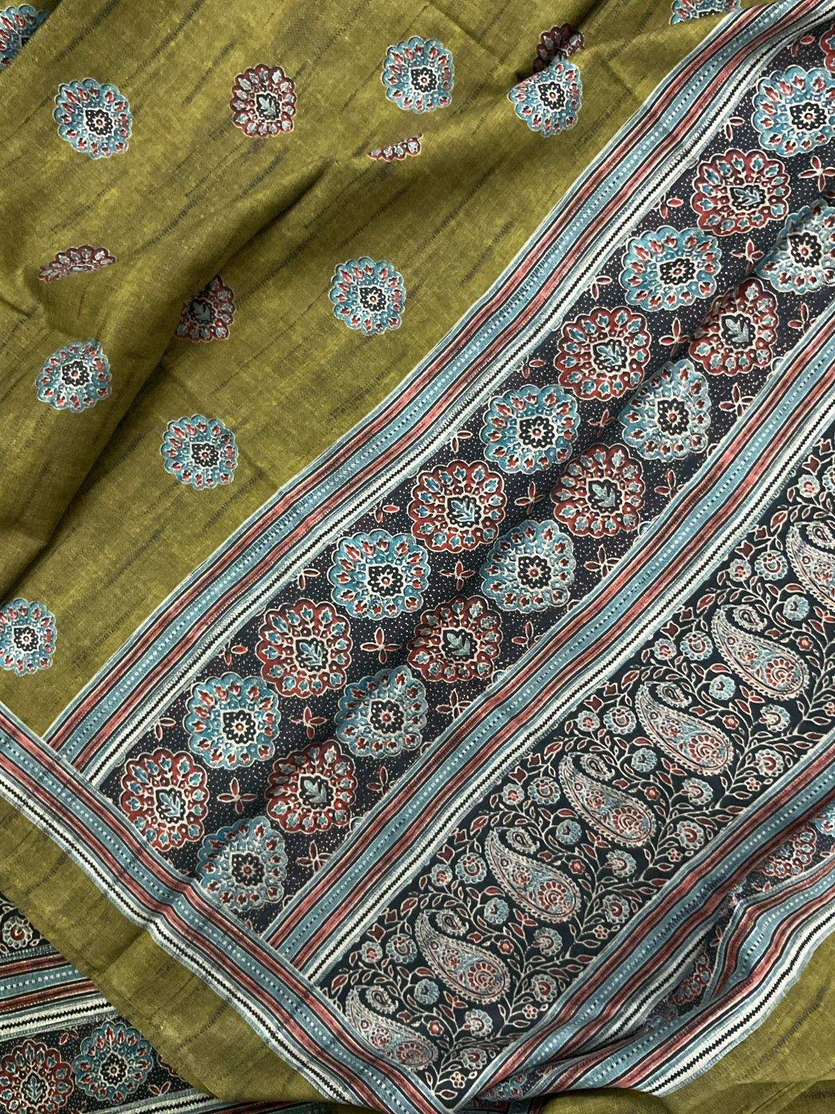 Pure Lawn Cotton Printed Suit - Yellowish Green