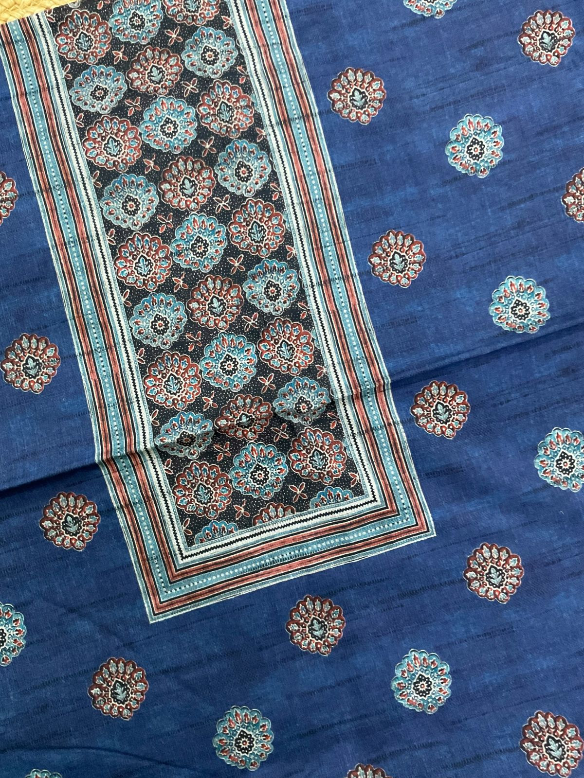 Pure Lawn Cotton Printed Suit - Blue