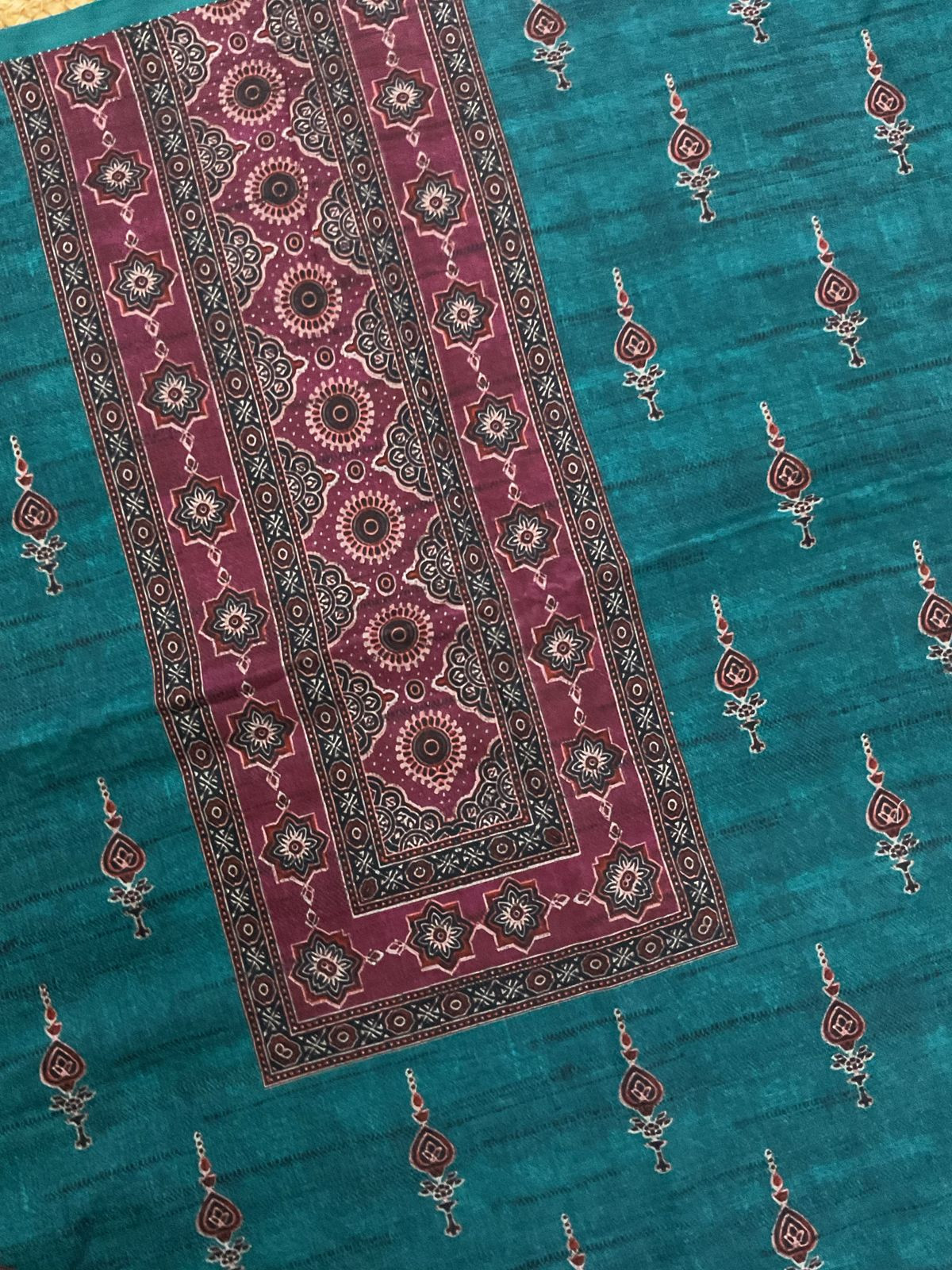 Pure Lawn Cotton Printed Suit - Blue