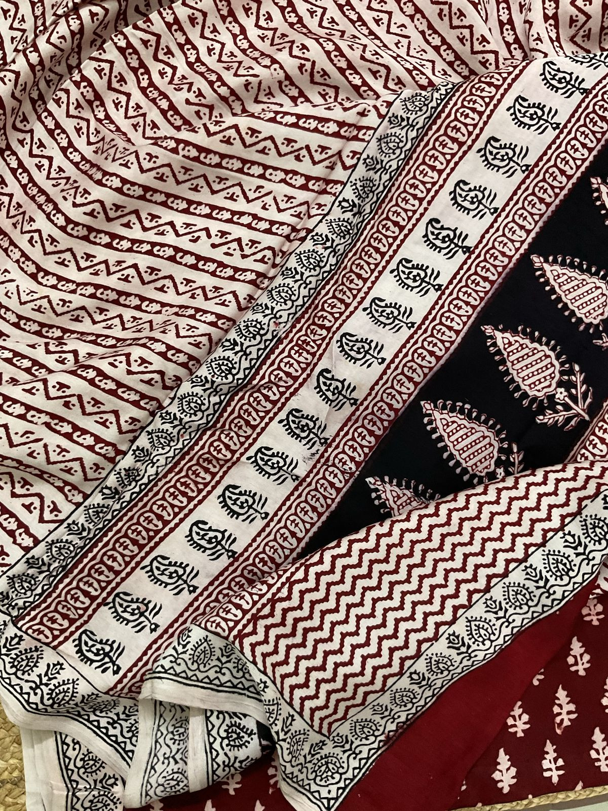 Pure Modal Bagh Printed Suit - Maroon