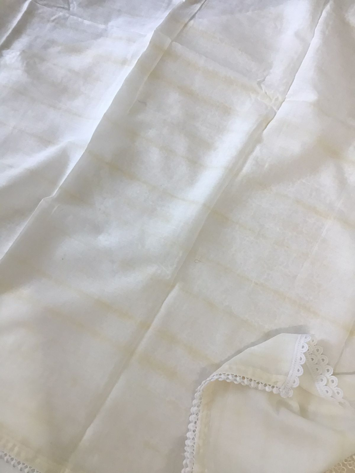 Pure Cotton Embroidered Suit - Cream