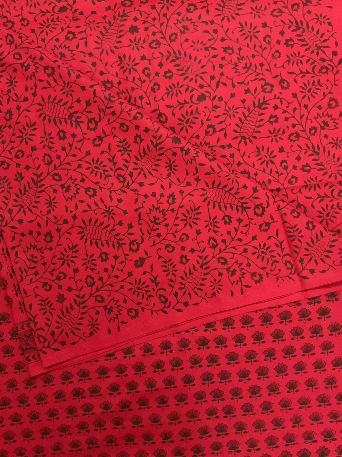 Soft Lizzie Bizzie Cotton Printed Suit - Red