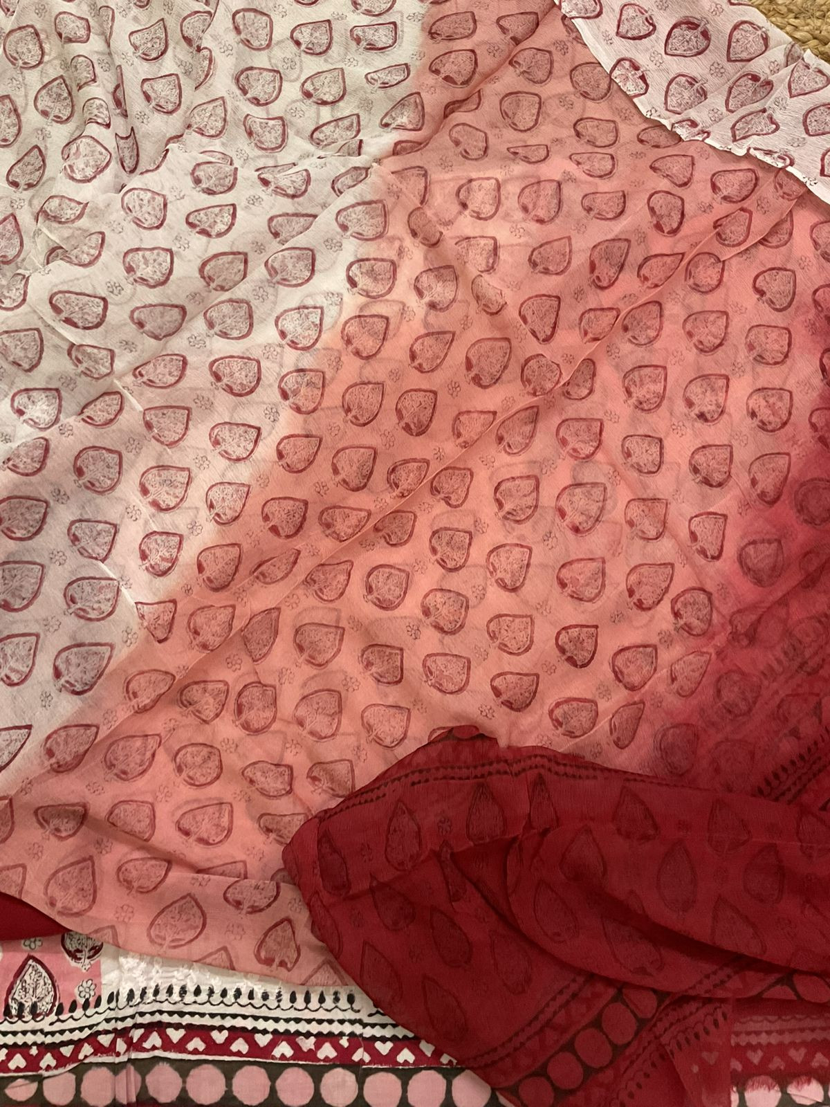 Pure Cotton Printed Embroidered Suit - Pink