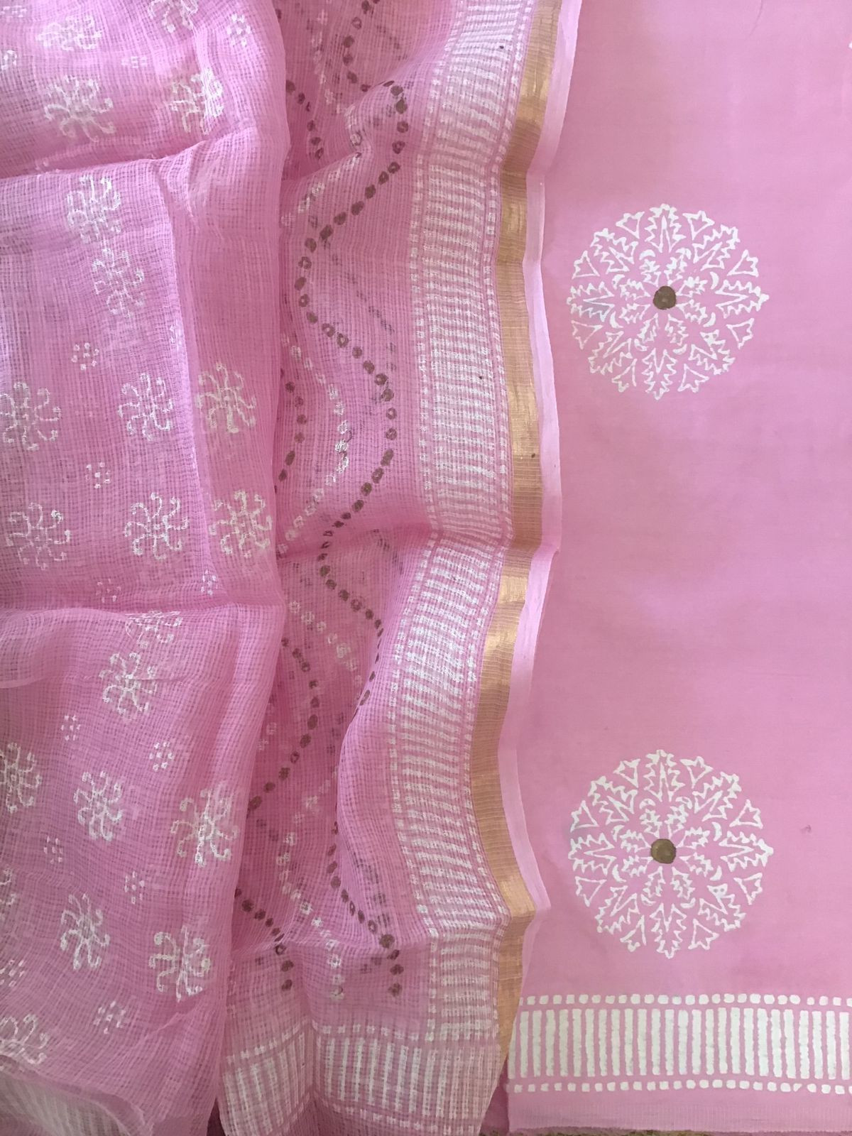 Pure Modal Cotton Printed Suit - Pink