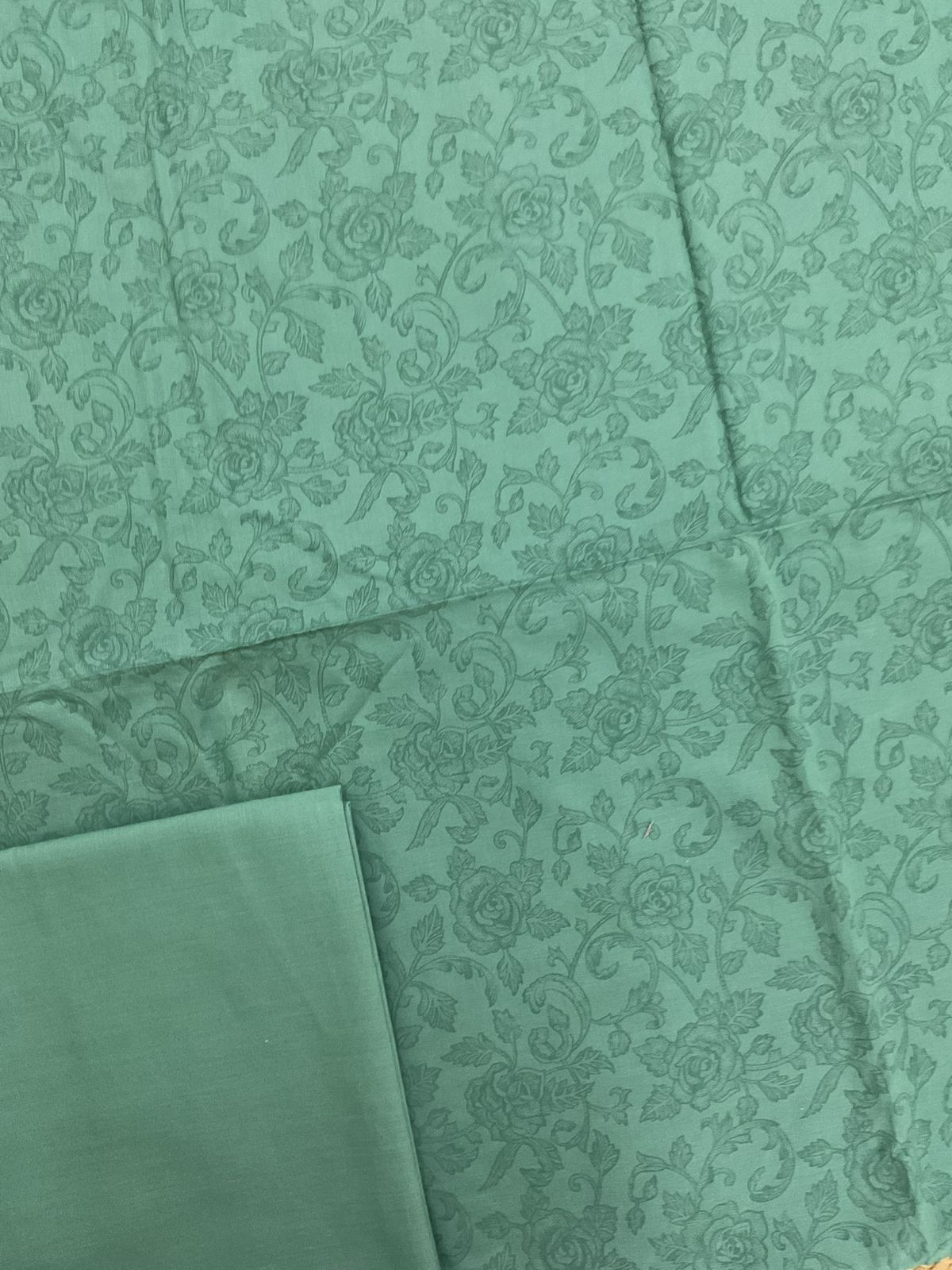 Pure Cotton Printed Suit - Blue