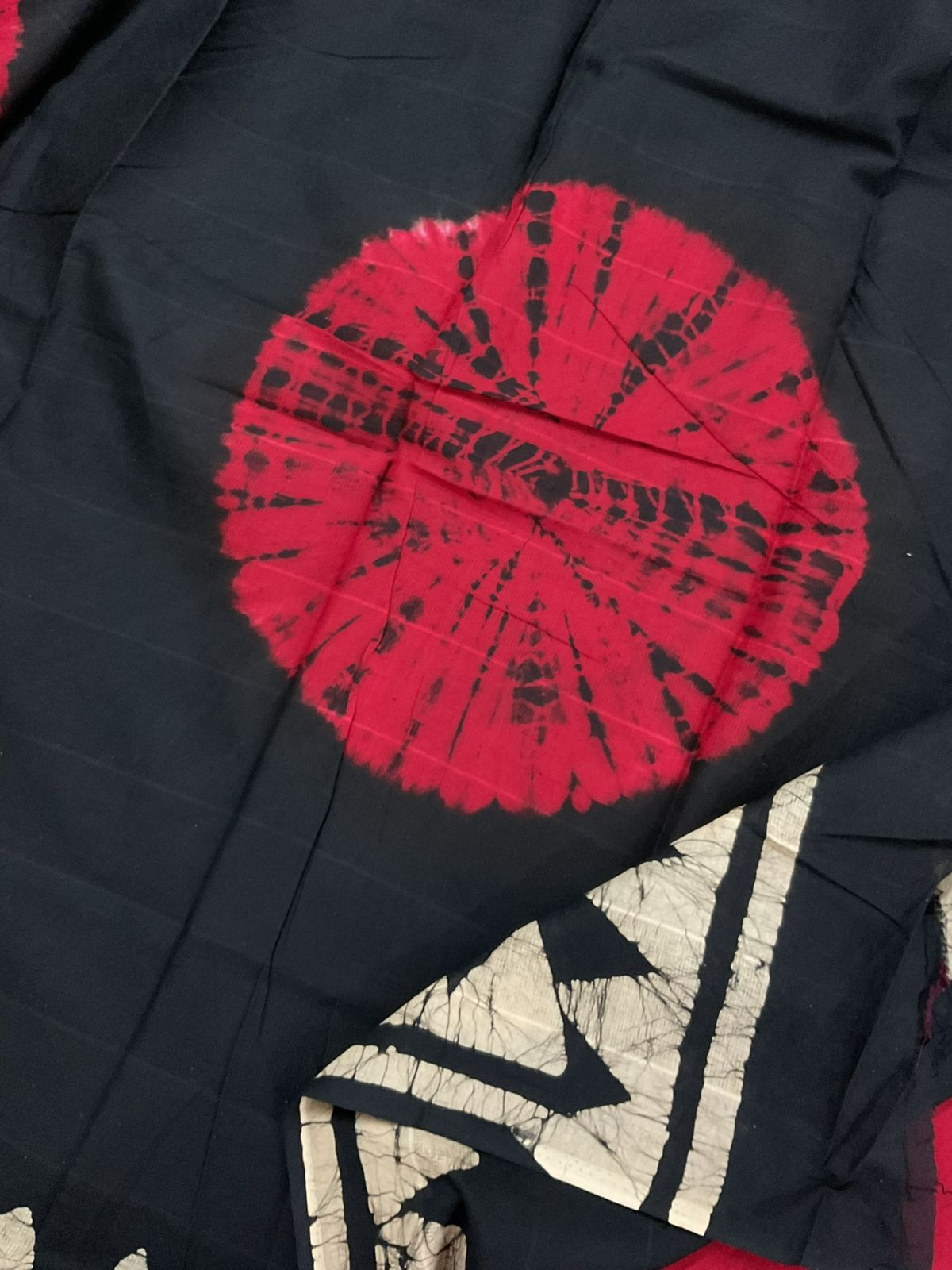 Pure Cotton Self Weaved Printed Embroidered Suit - Dark Red