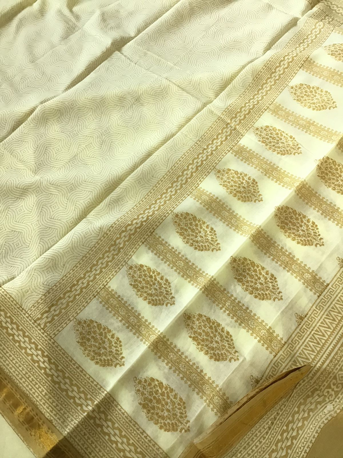 Pure Cotton Printed Suit - Yellow