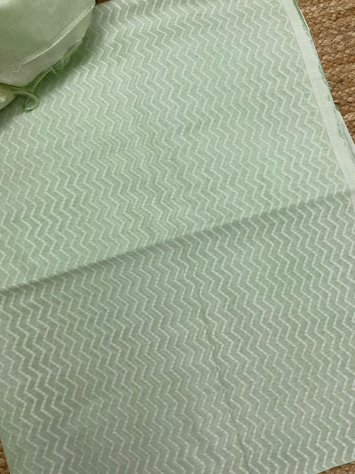 Soft Chanderi Banarasi Weaved Suit - Green