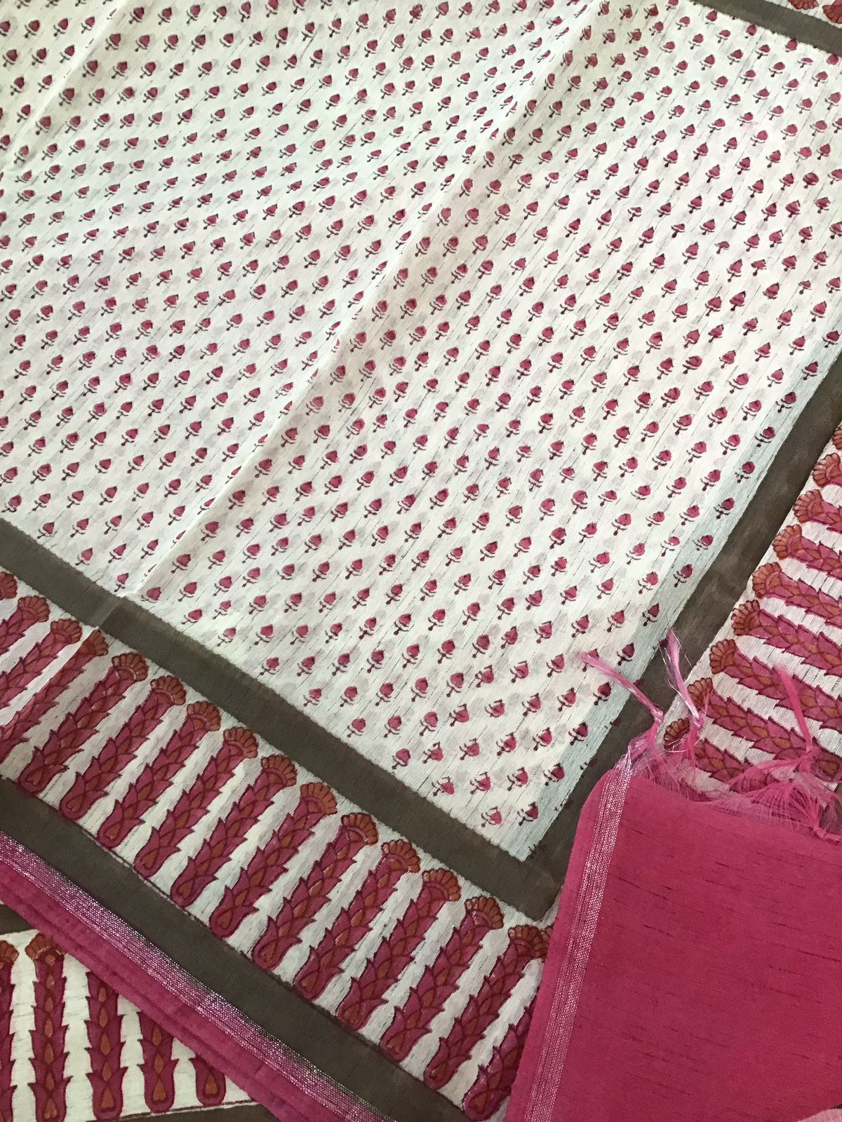 Pure Soft Khadi Cotton Printed Suit - Pink