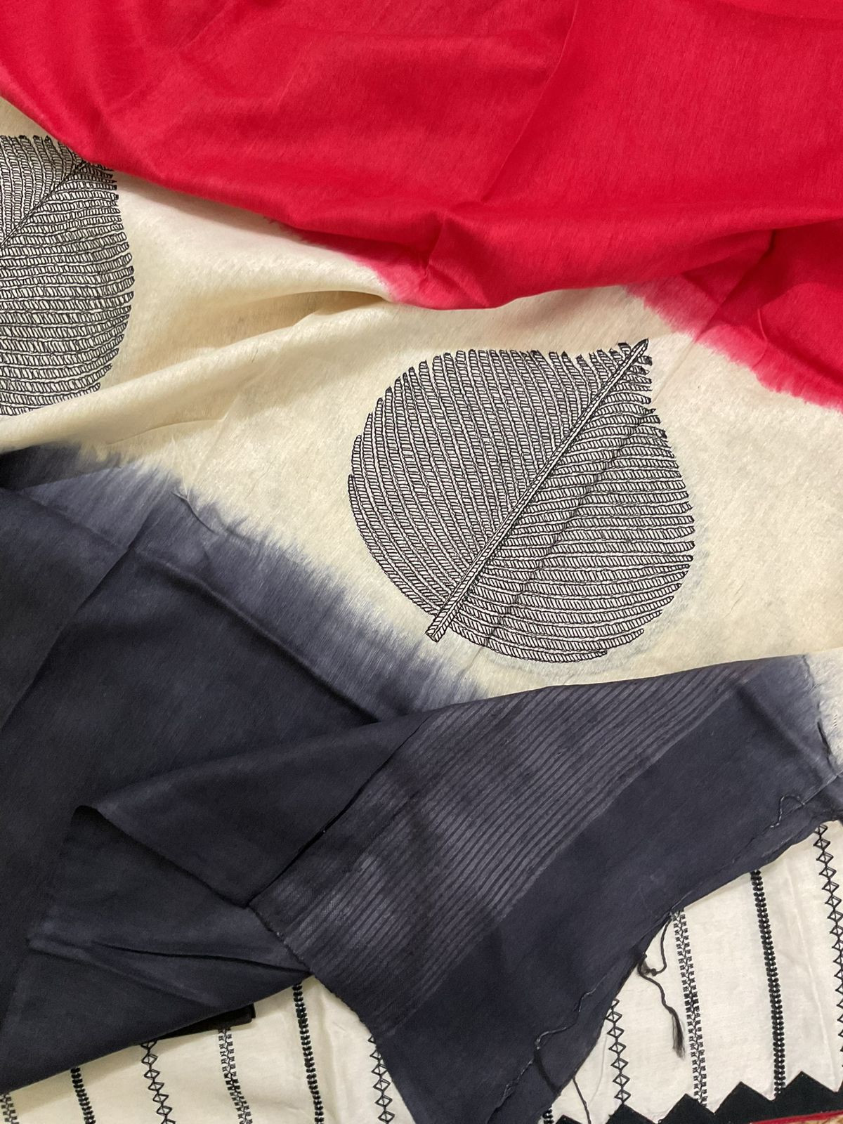 Pure Chanderi Embroidered Suit - Cream