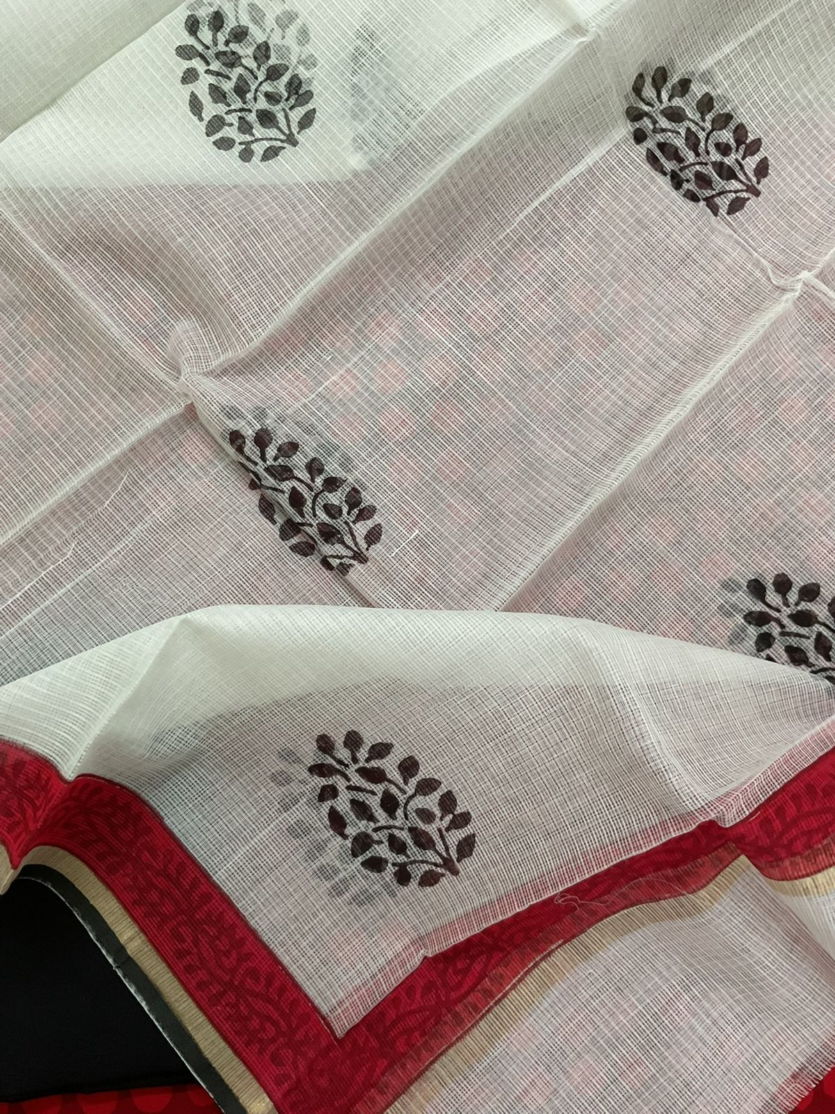 Pure Cotton Printed Suit - Red