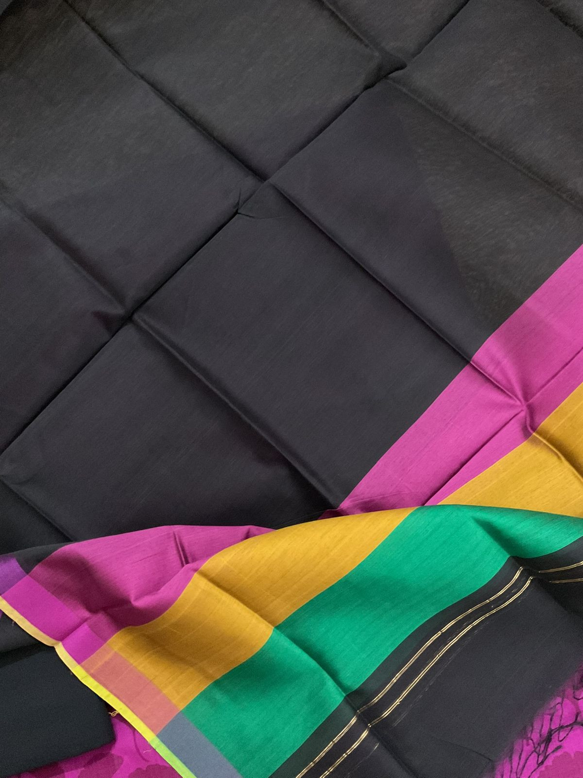 Pure Cotton Printed Suit - Purplish Pink