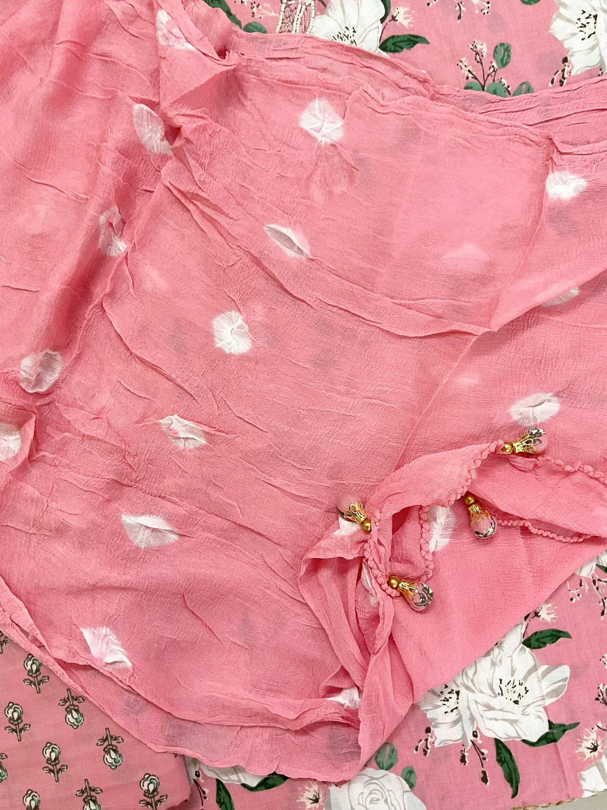 Pure Mul Cotton Printed Embroidered Suit - Pink