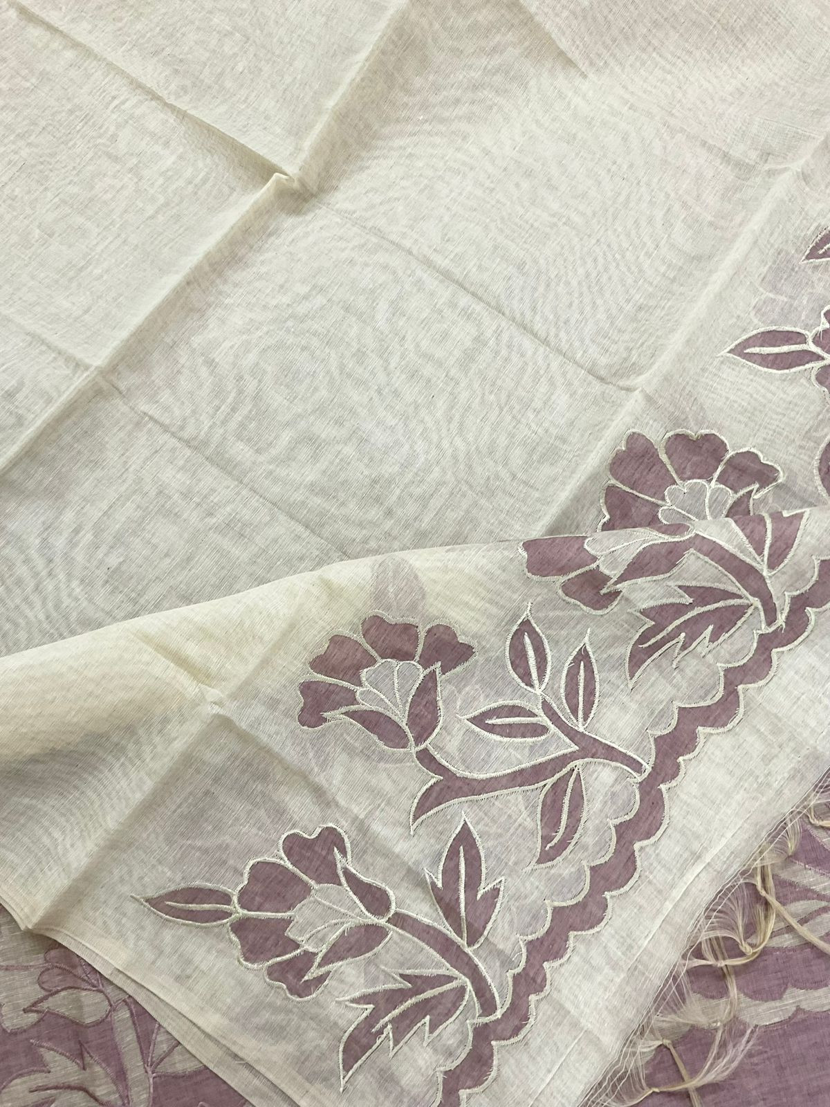 Soft Slub Chanderi Embroidered Suit - Onion Pink