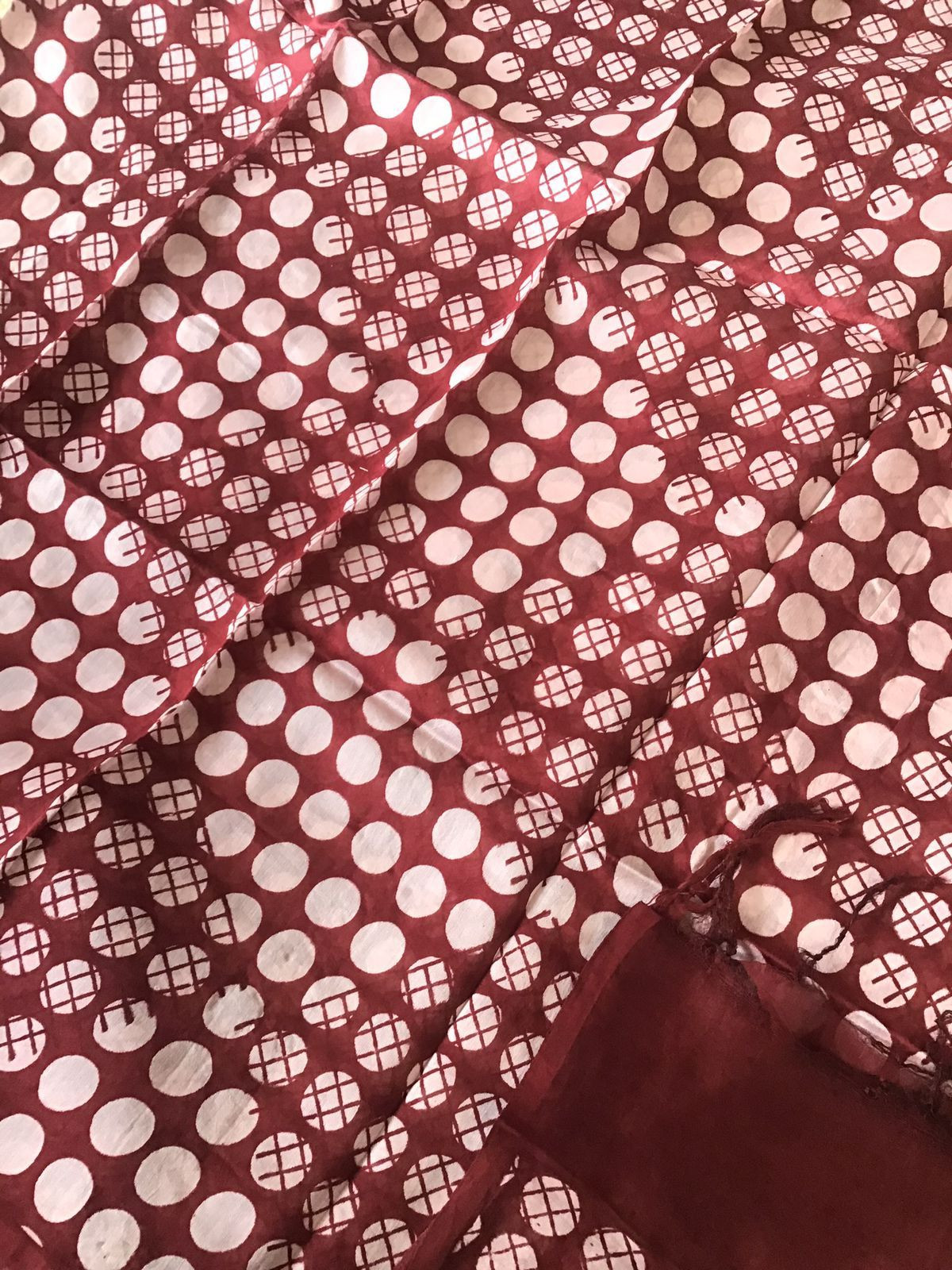 Soft Chanderi Printed Embroidered Suit - Off White