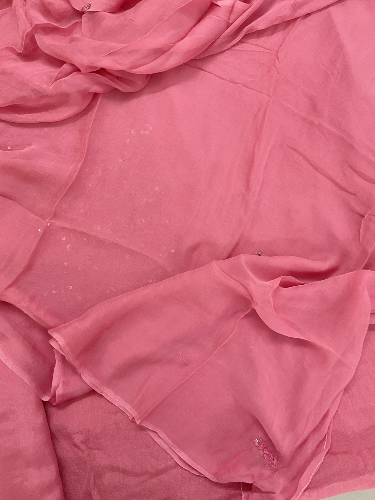 Pure Chinnon Silk Embroidered Suit - Pink