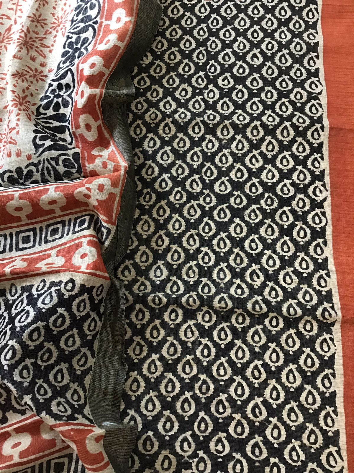 Soft Khadi Silk Printed Suit - Black