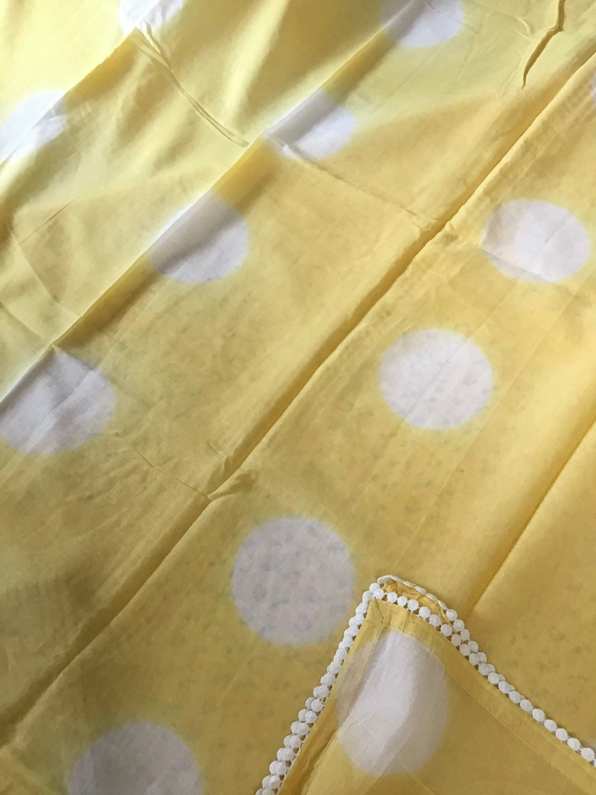 Pure Cotton Printed Suit - Yellow