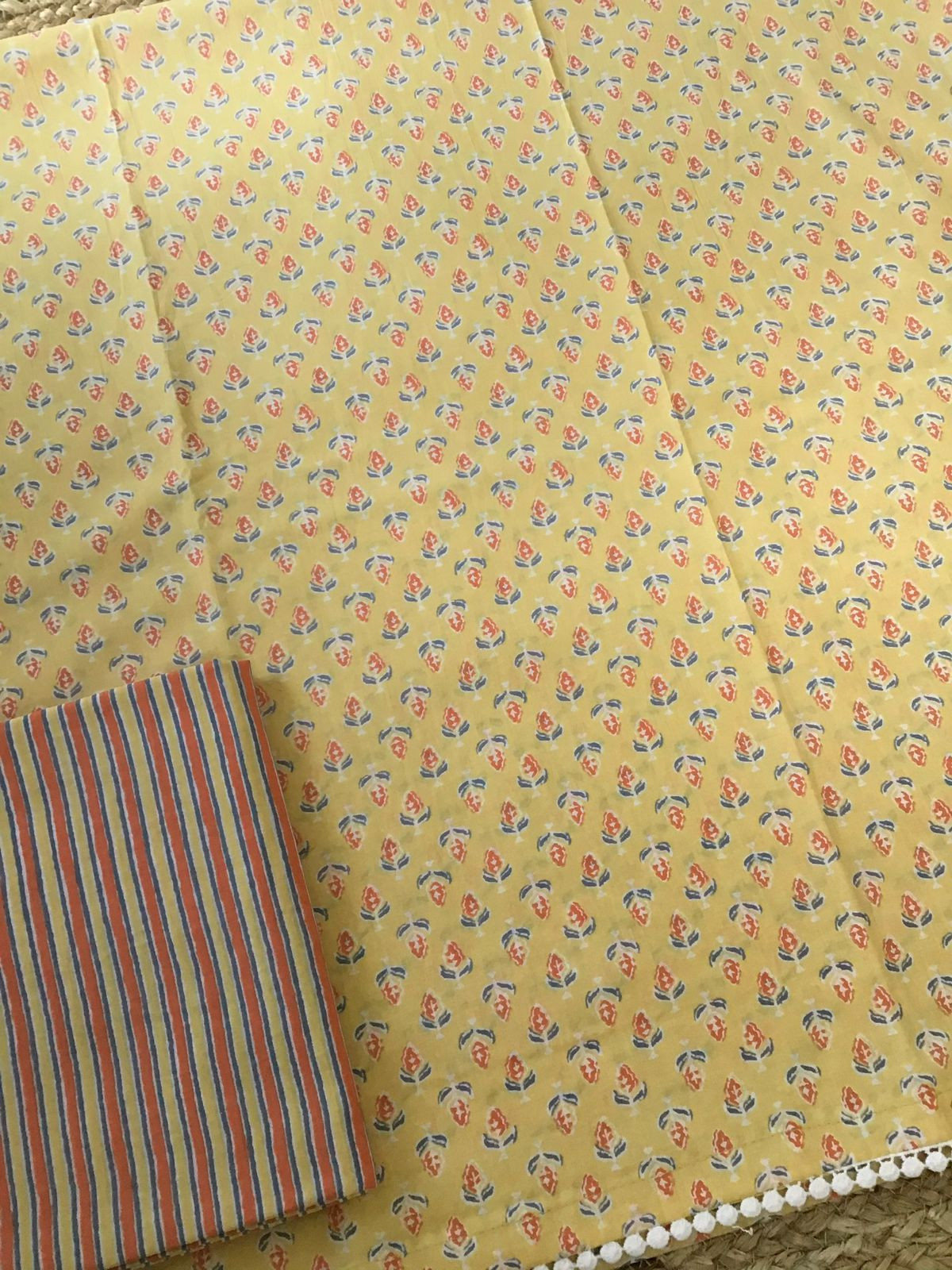 Pure Cotton Printed Suit - Yellow