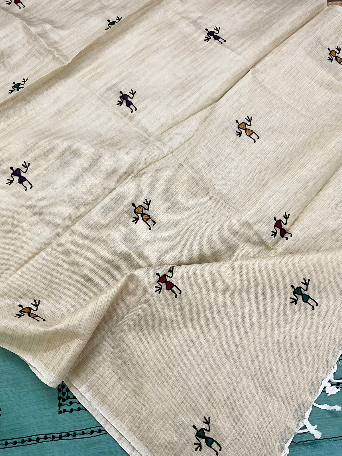 Soft Khadi Silk Embroidered Suit - Blue