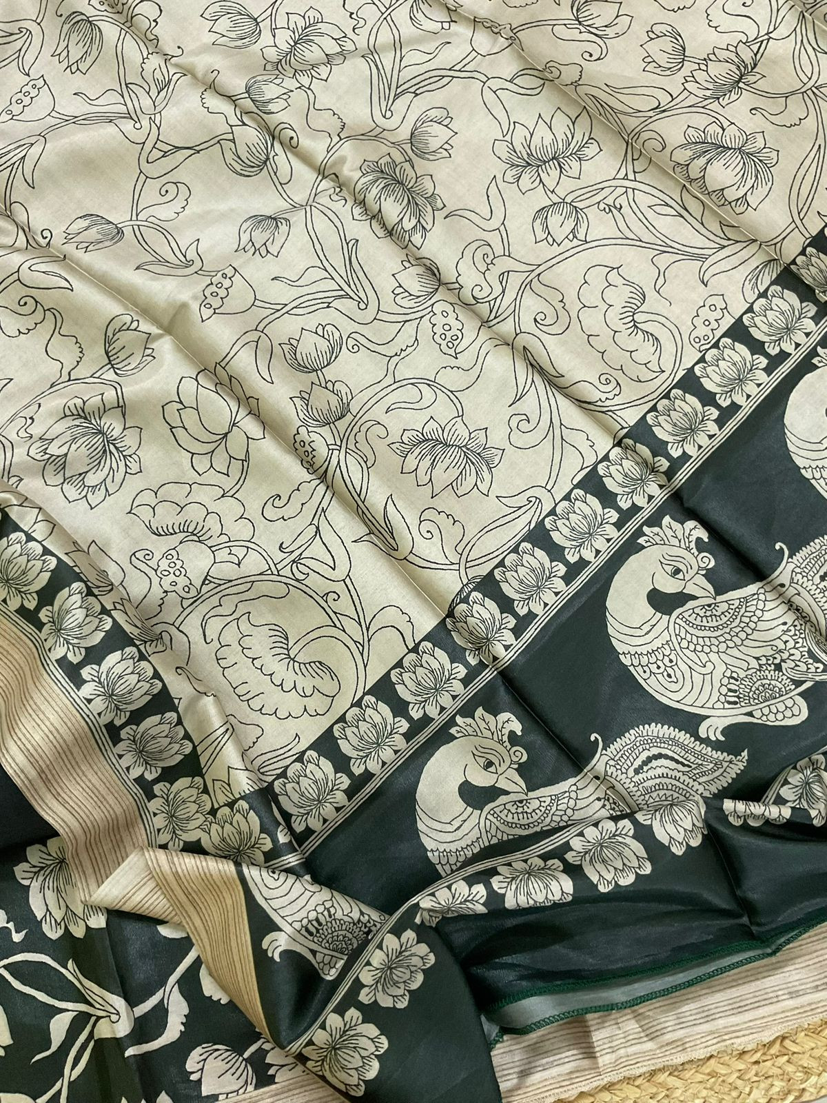 Soft Chanderi Printed Suit - Green